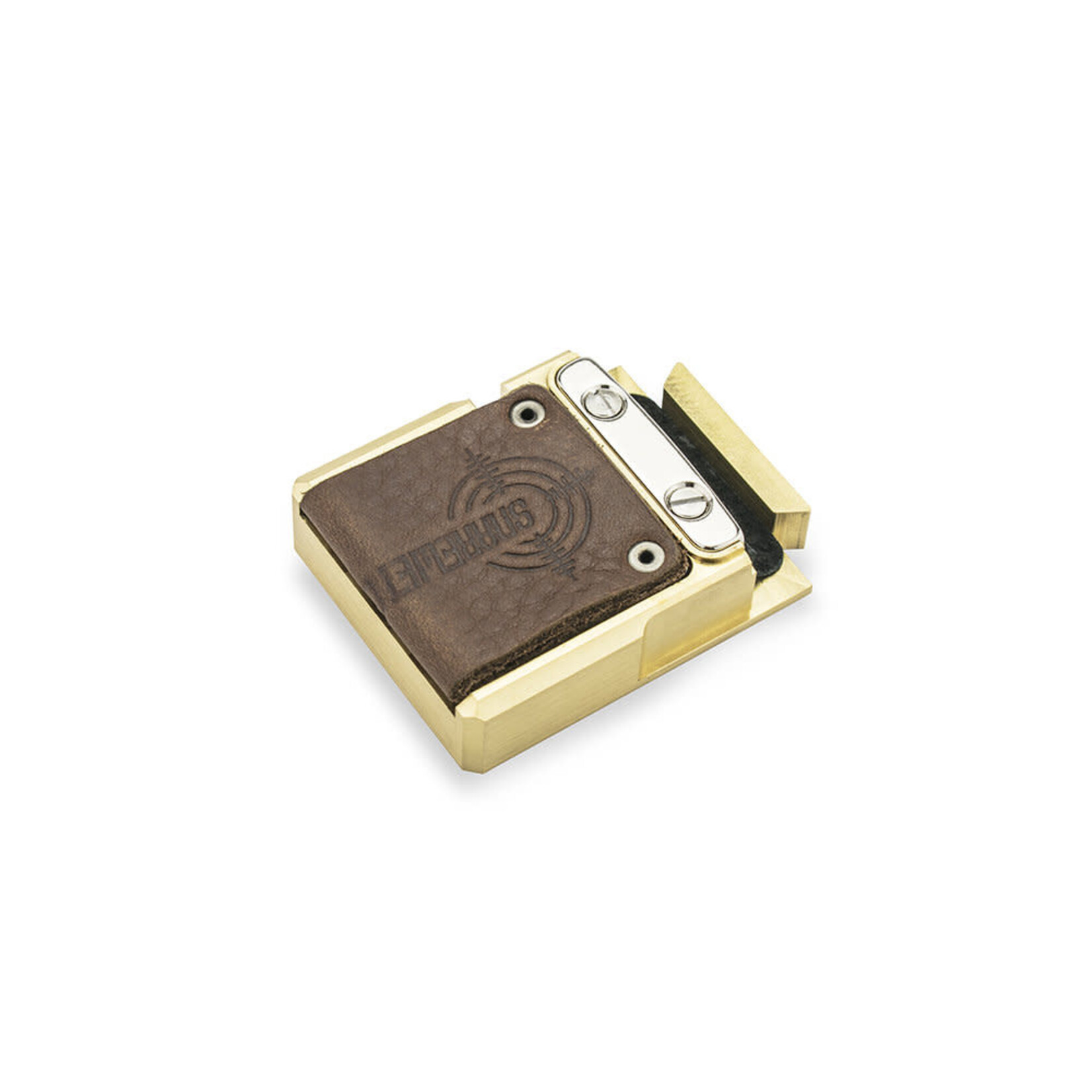 Snareweight Snareweight #5 Brass w/ Standard Leather Insert & Case (for Triple Flange Hoops Only)
