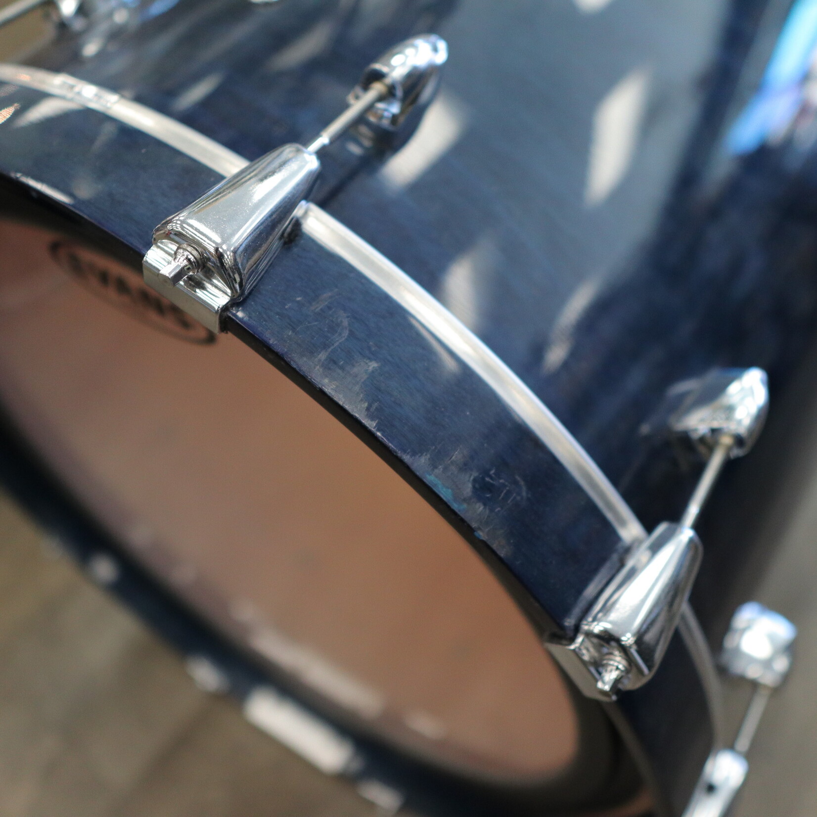 YAMAHA Yamaha Birch Custom Absolute 4-Piece Shell Pack 10/12/14/22 (Sea Blue Lacquer) Made In Japan
