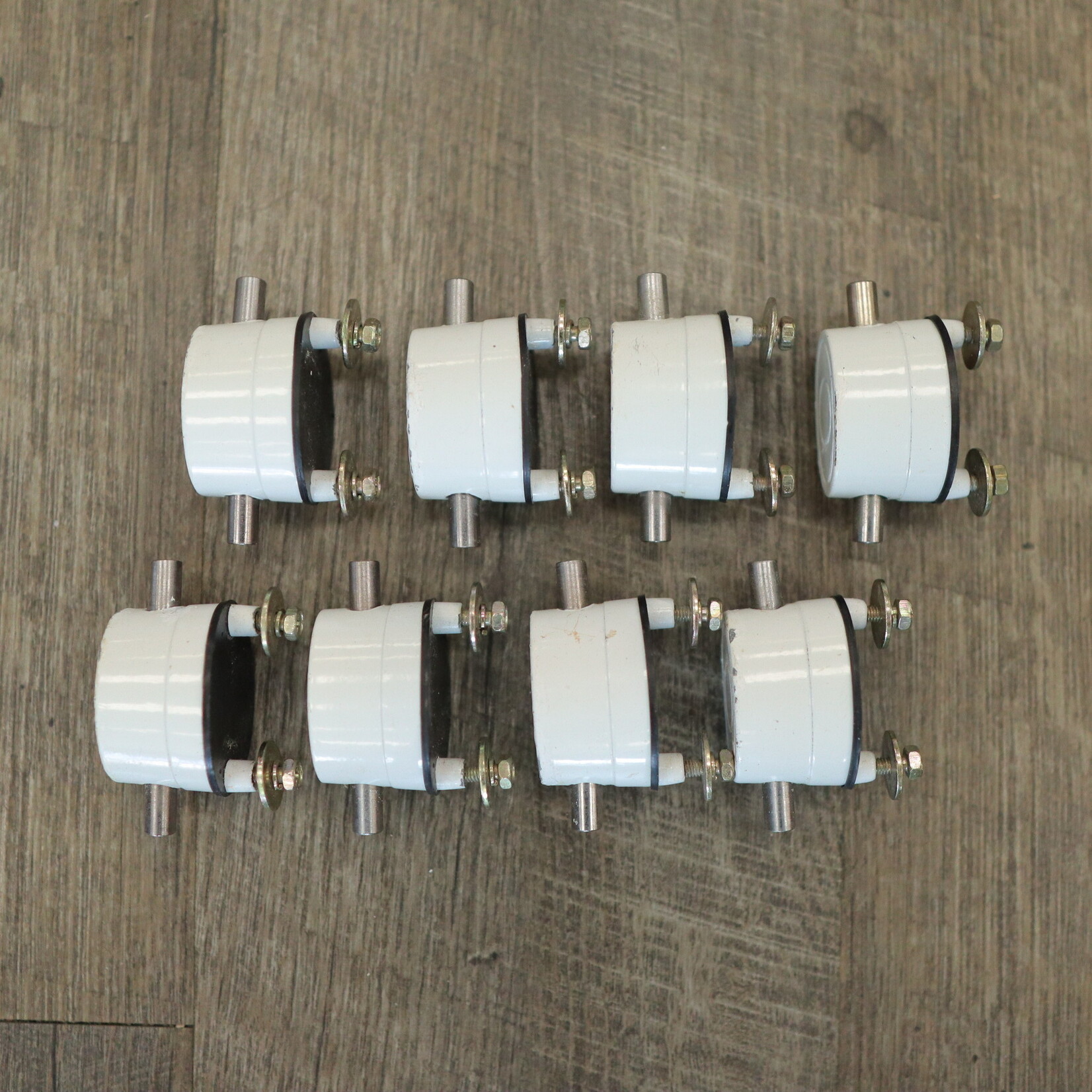 PDP Used PDP White Double Ended Lugs w/ Lug Screws (Set of 8)