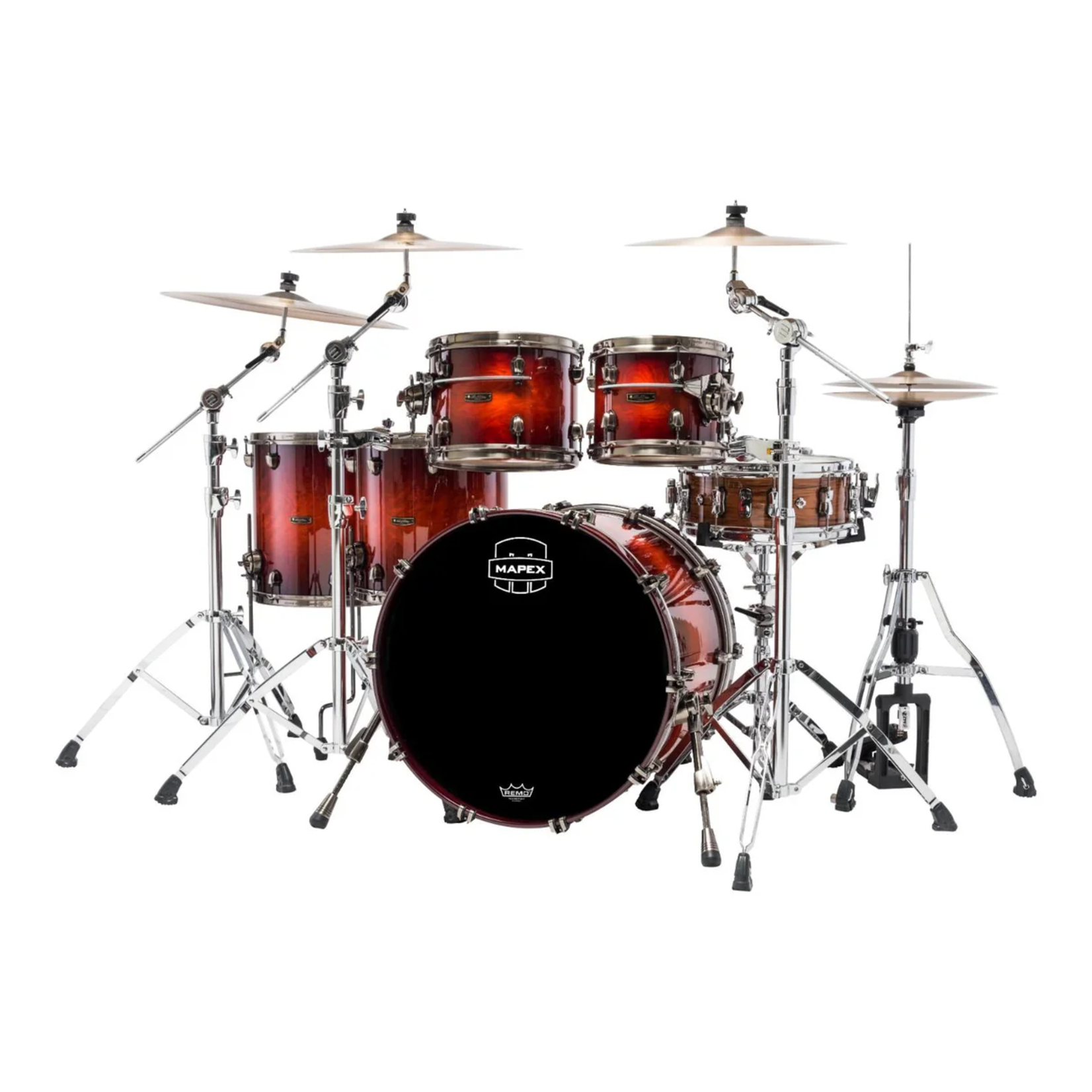 Mapex Mapex Saturn Evolution Spec. Edition 2024 5-pc. Shell Pack 22/10/12/14/16 (Maple Burl Blaze)