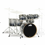 PDP PDP Concept Maple 7-Piece Shell Pack 8/10/12/14/16/22/14S (Silver To Black Fade)