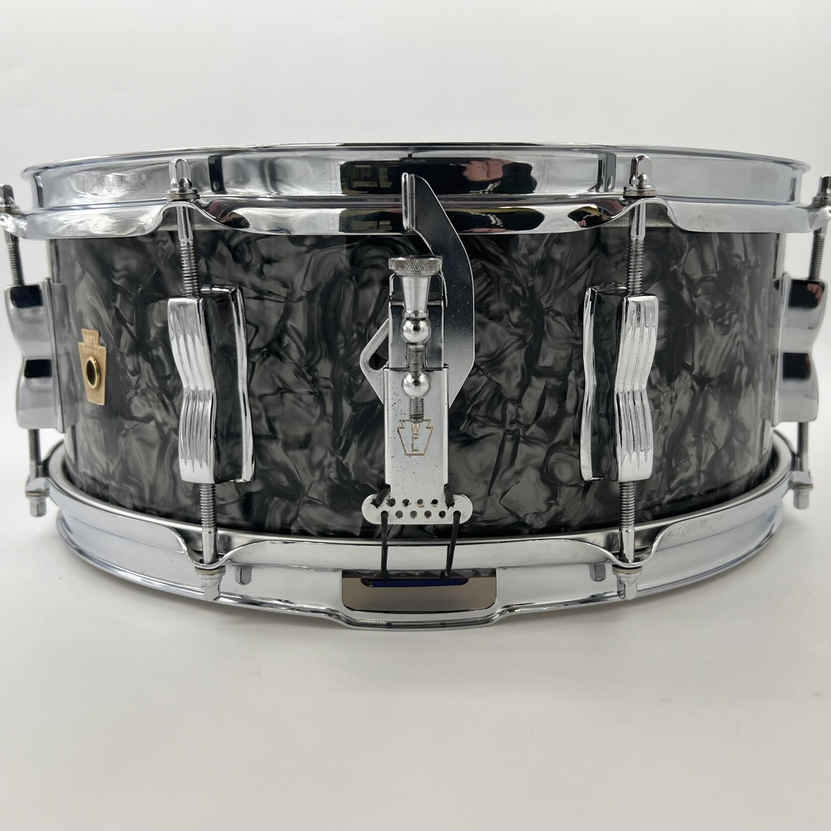 WFL Vintage 1950's WFL No. 908 5.5x14" Barrett Deems Model (Black Diamond Pearl)