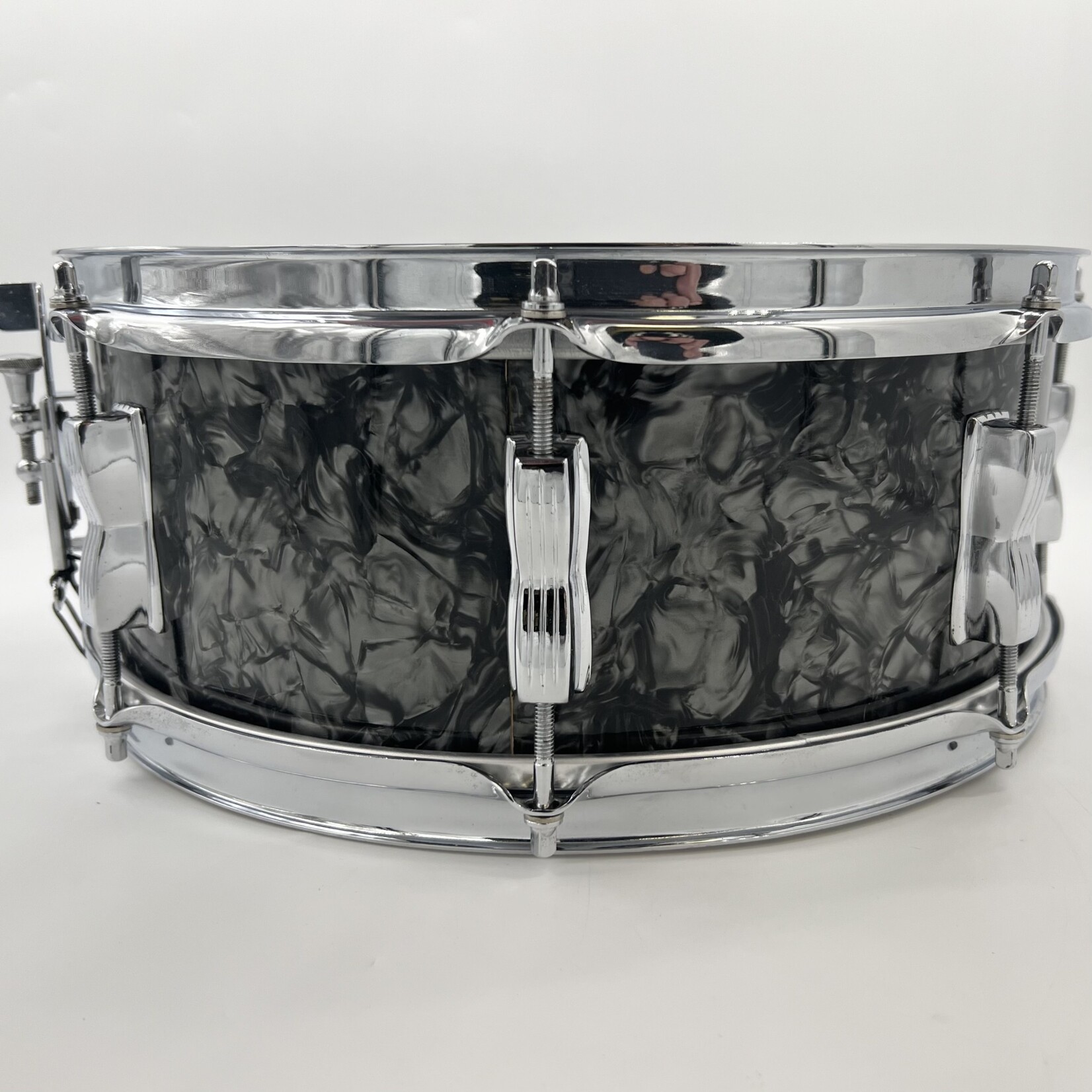 WFL Vintage 1950's WFL No. 908 5.5x14" Barrett Deems Model (Black Diamond Pearl)