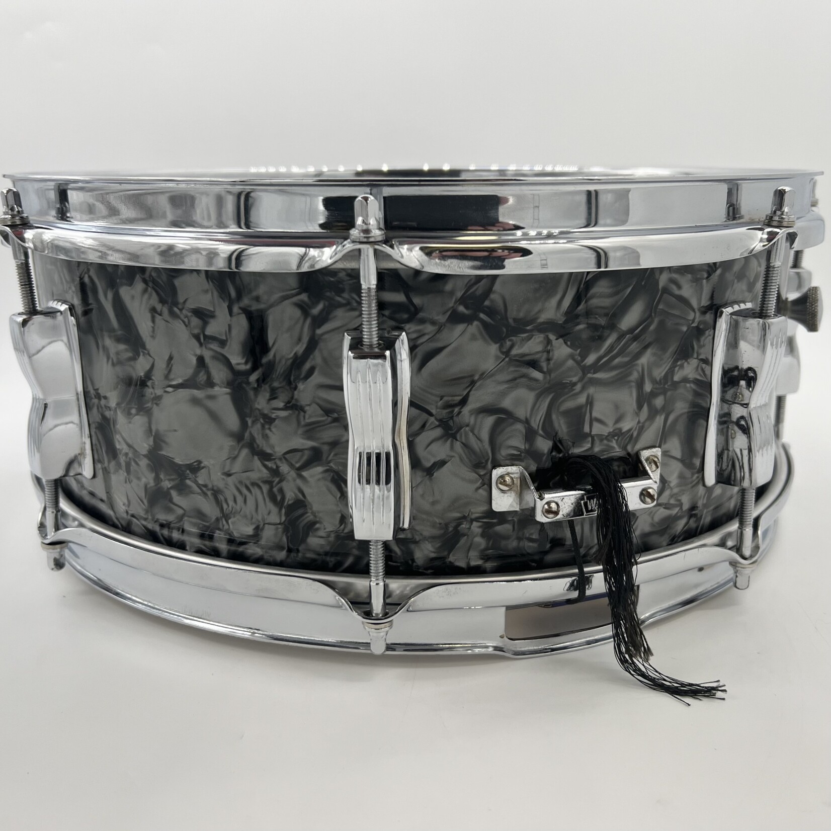 WFL Vintage 1950's WFL No. 908 5.5x14" Barrett Deems Model (Black Diamond Pearl)