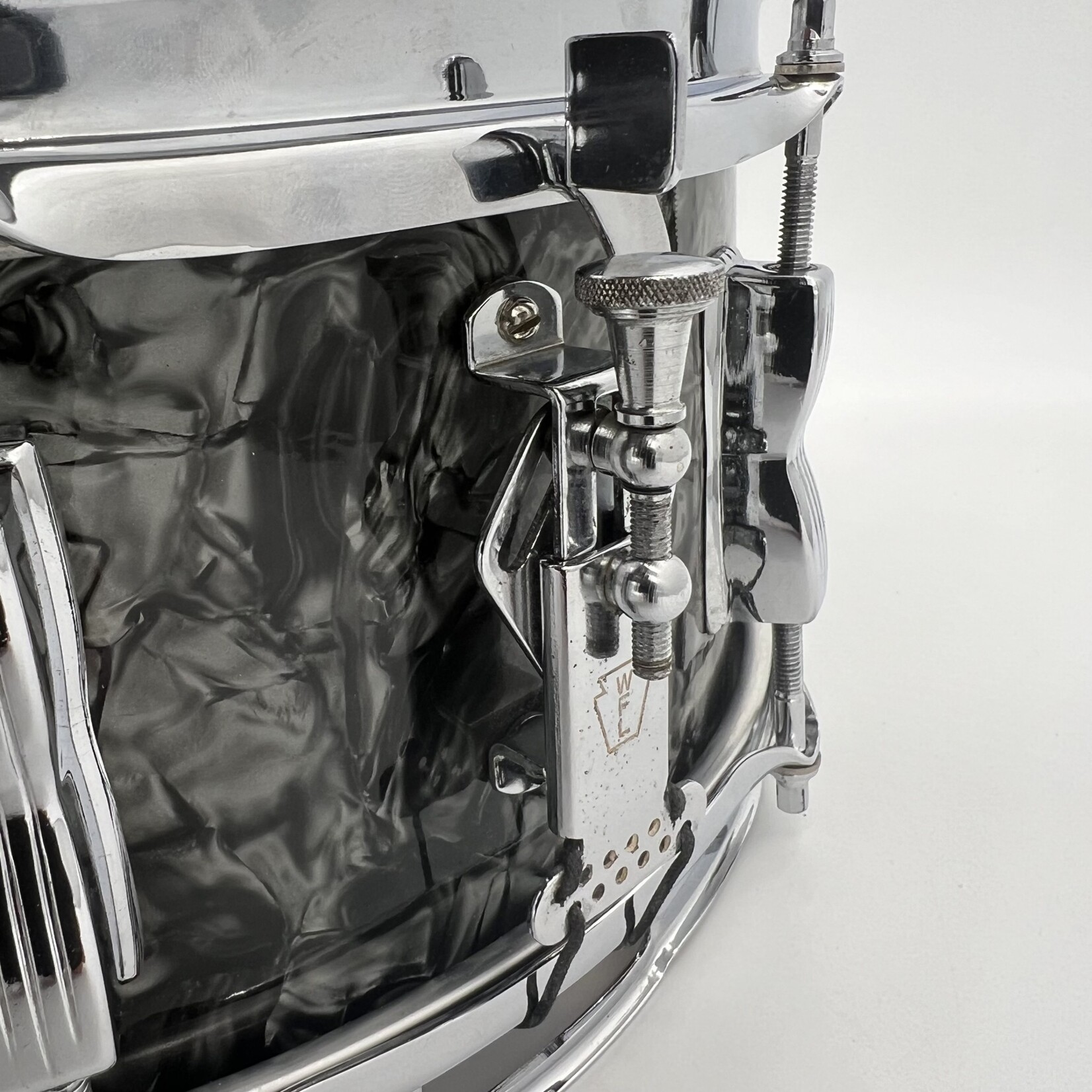 WFL Vintage 1950's WFL No. 908 5.5x14" Barrett Deems Model (Black Diamond Pearl)