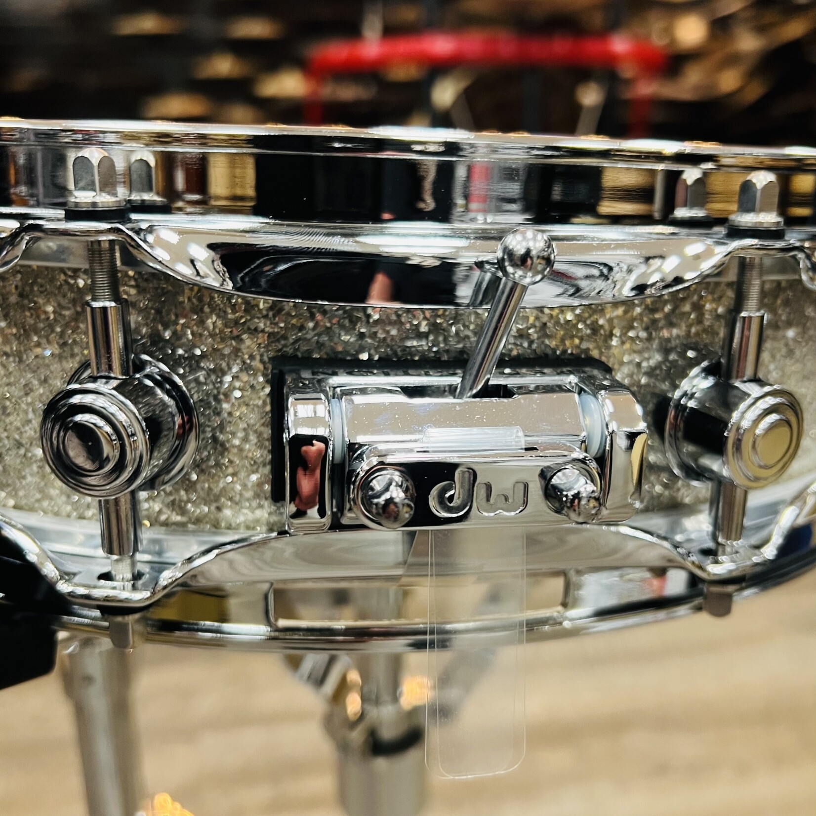 DW DW Collector's 3.14 x 14" SSC Maple Pi Snare Drum (Broken Glass w/ Chrome Hardware)