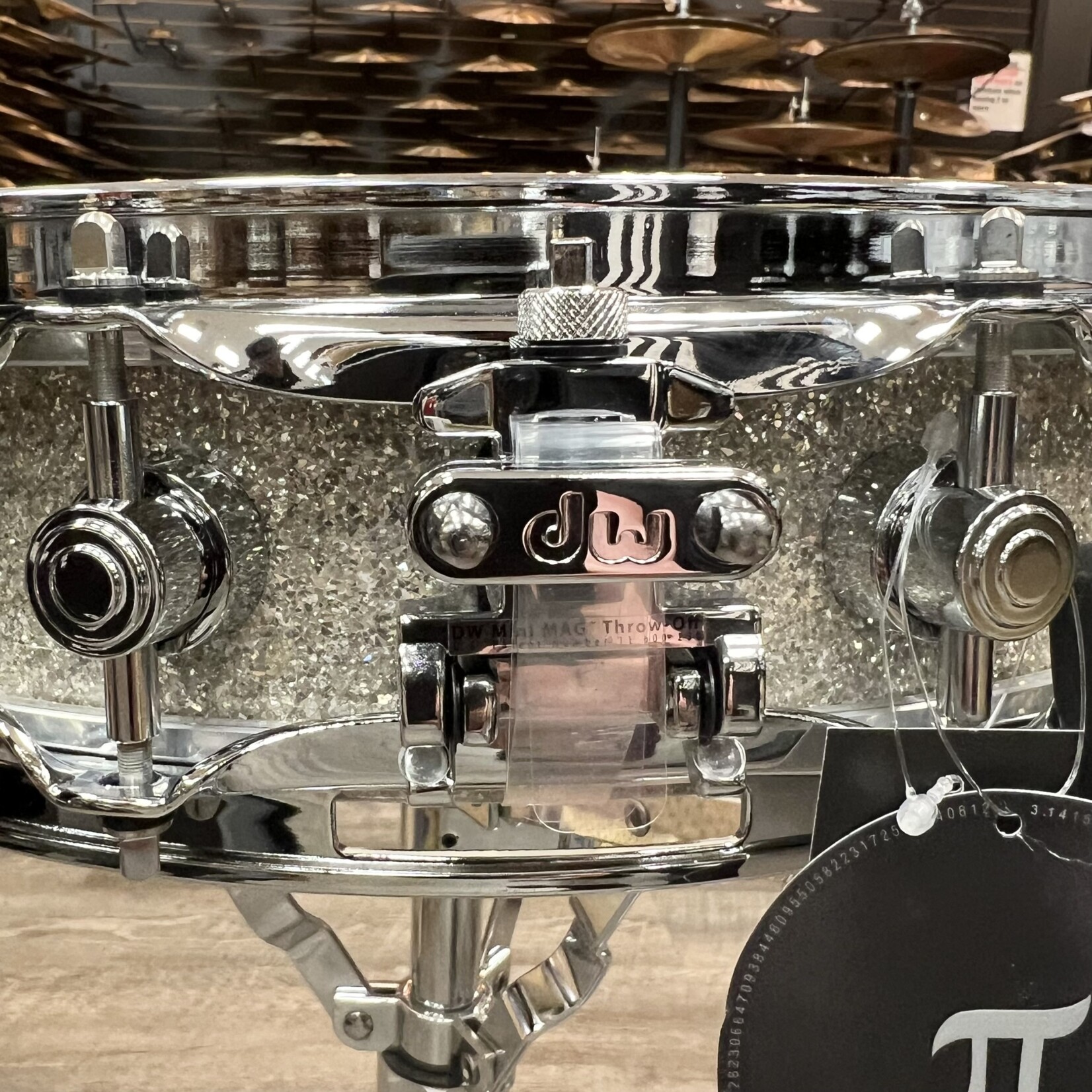 DW DW Collector's 3.14 x 14" SSC Maple Pi Snare Drum (Broken Glass w/ Chrome Hardware)