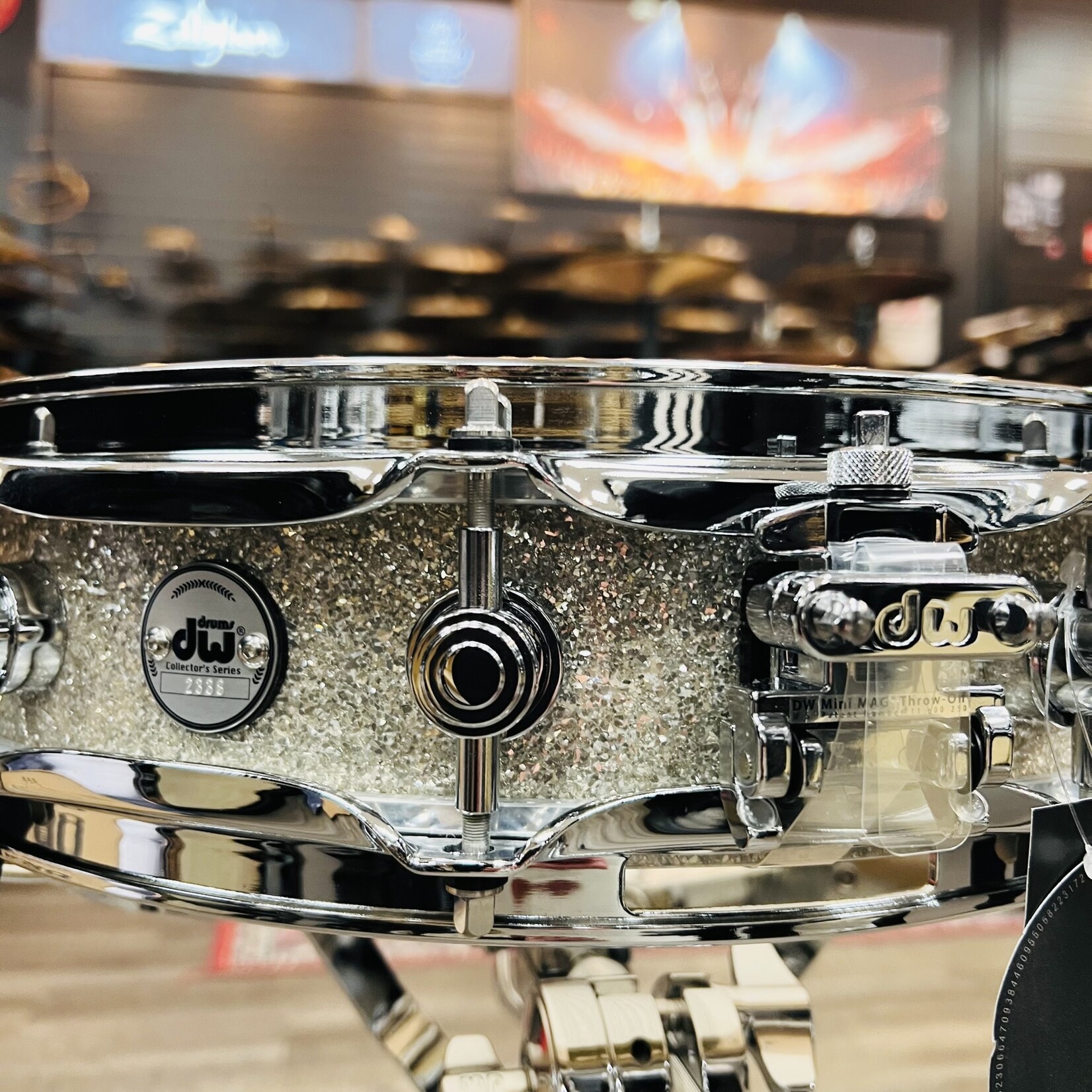 DW DW Collector's 3.14 x 14" SSC Maple Pi Snare Drum (Broken Glass w/ Chrome Hardware)