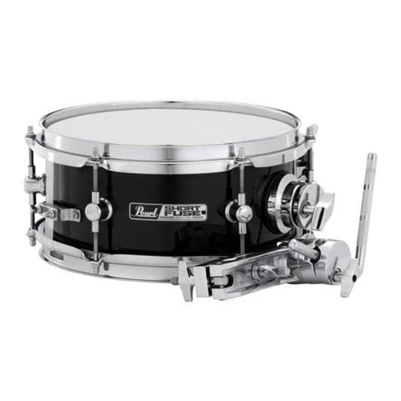 Pearl Pearl Short Fuse 4.5 x 10" Effect Snare Drum with Mount and Clamp (Jet Black)