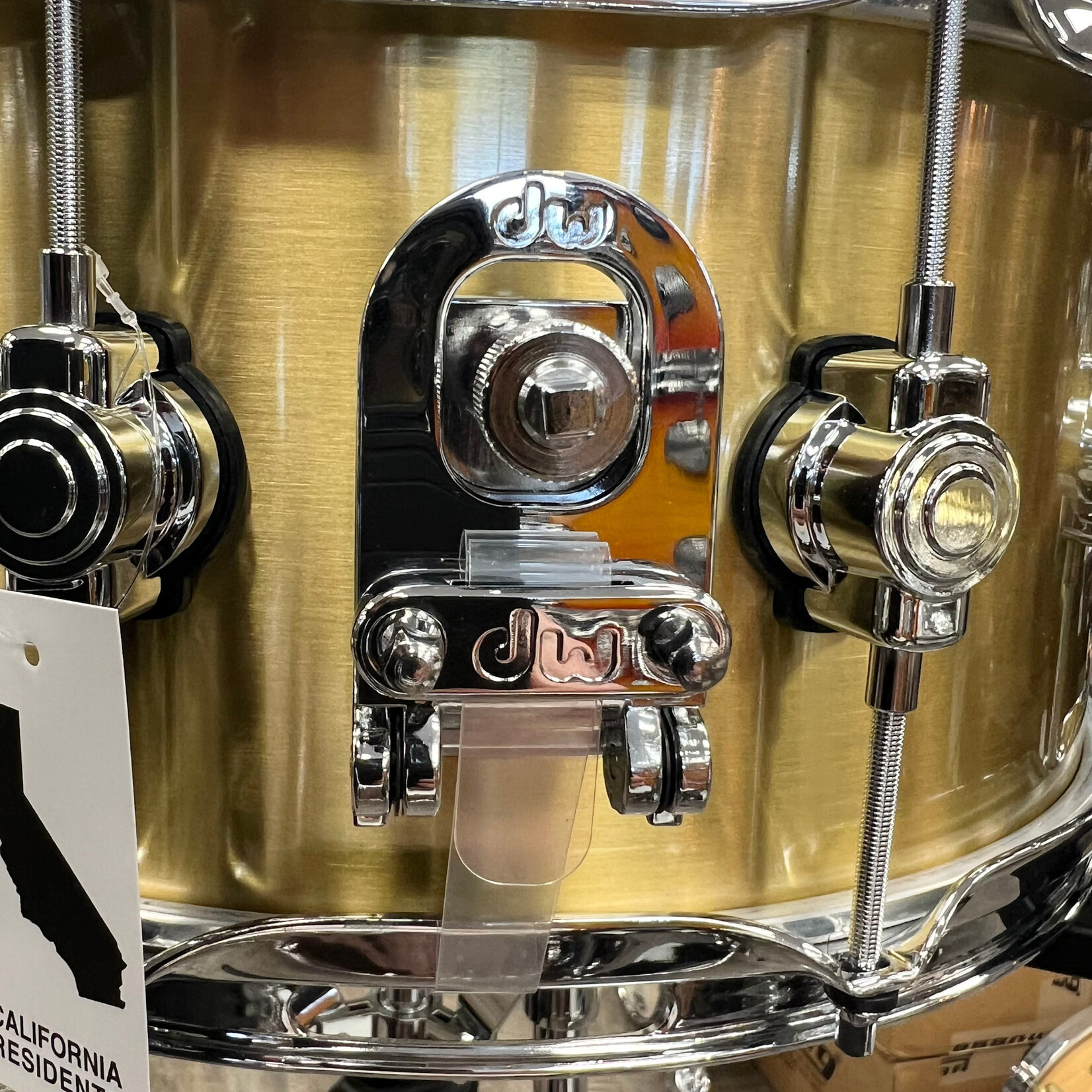 DW DW Performance Series 6.5x14" 1mm Polished Brass Snare Drum DRPM6514SSBP