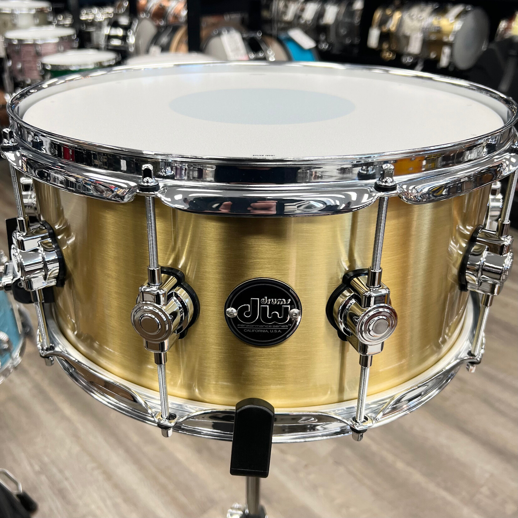 DW DW Performance Series 6.5x14" 1mm Polished Brass Snare Drum DRPM6514SSBP