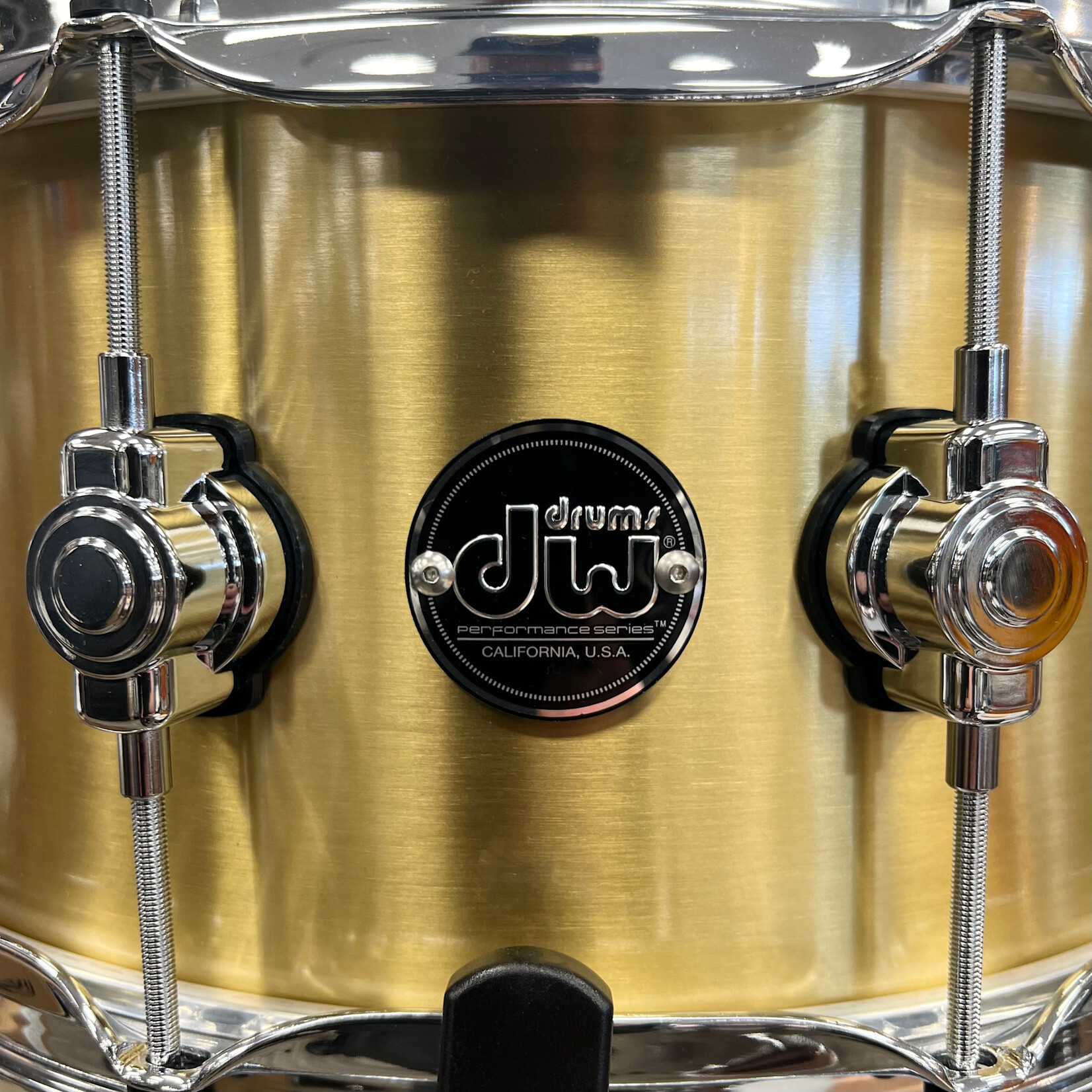 DW DW Performance Series 6.5x14" 1mm Polished Brass Snare Drum DRPM6514SSBP