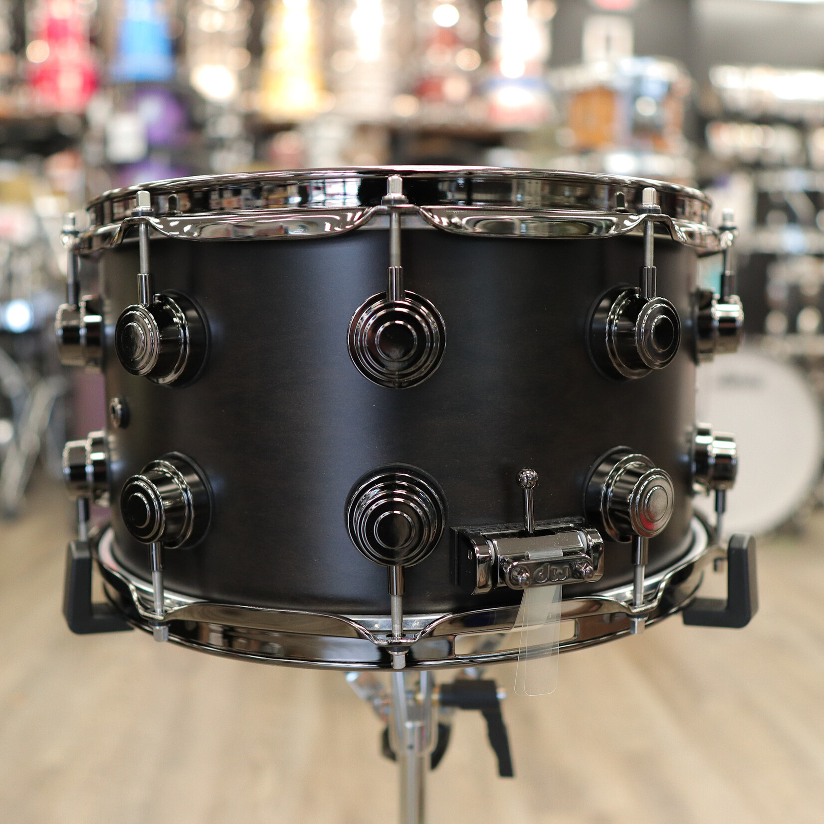 DW DW Collector's 7.5 x 14" SSC Maple Snare Drum (Ebony Satin Oil with Black Nickel Hardware)