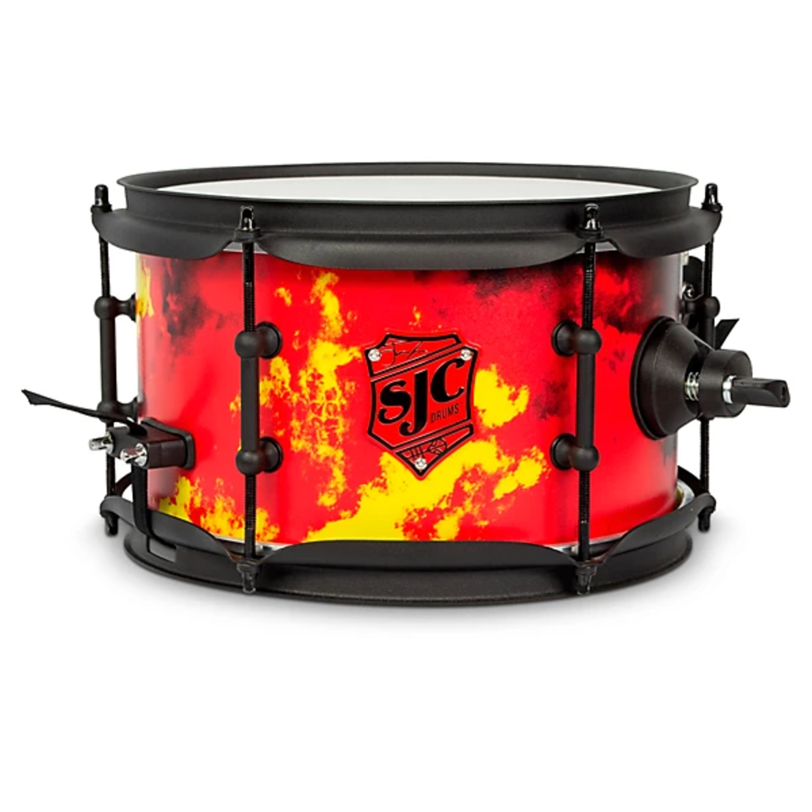SJC SJC Josh Dun Signature Series 6 x 10" Inferno Side Snare Drum (Inferno Custom Wrap w/ Black HW)
