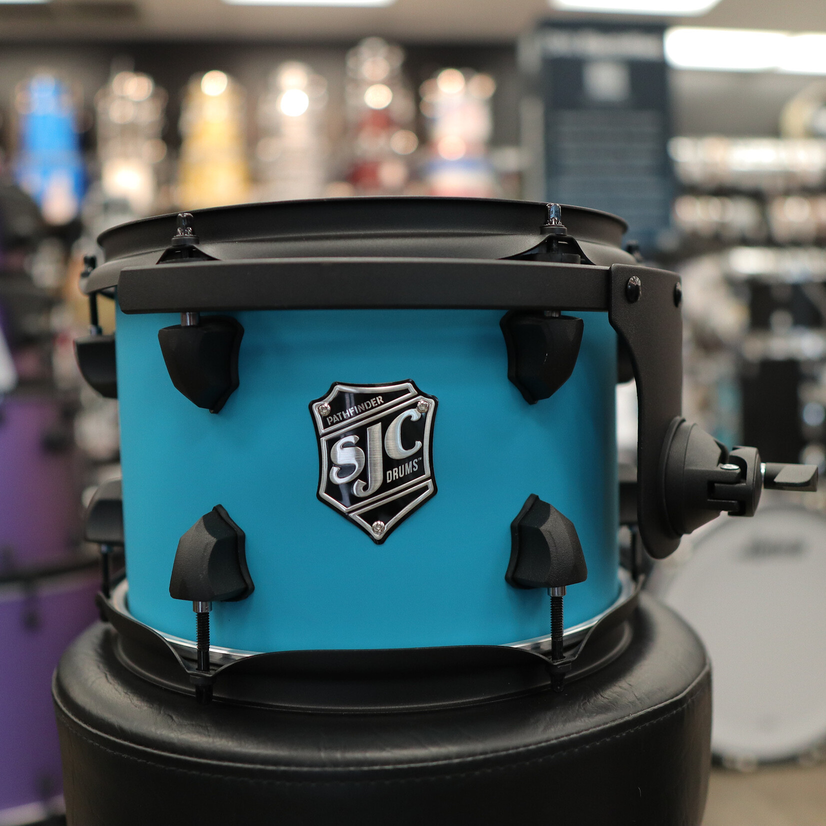 SJC SJC Custom Drums Pathfinder Series 7x10" Rack Tom (Carribbean Blue)