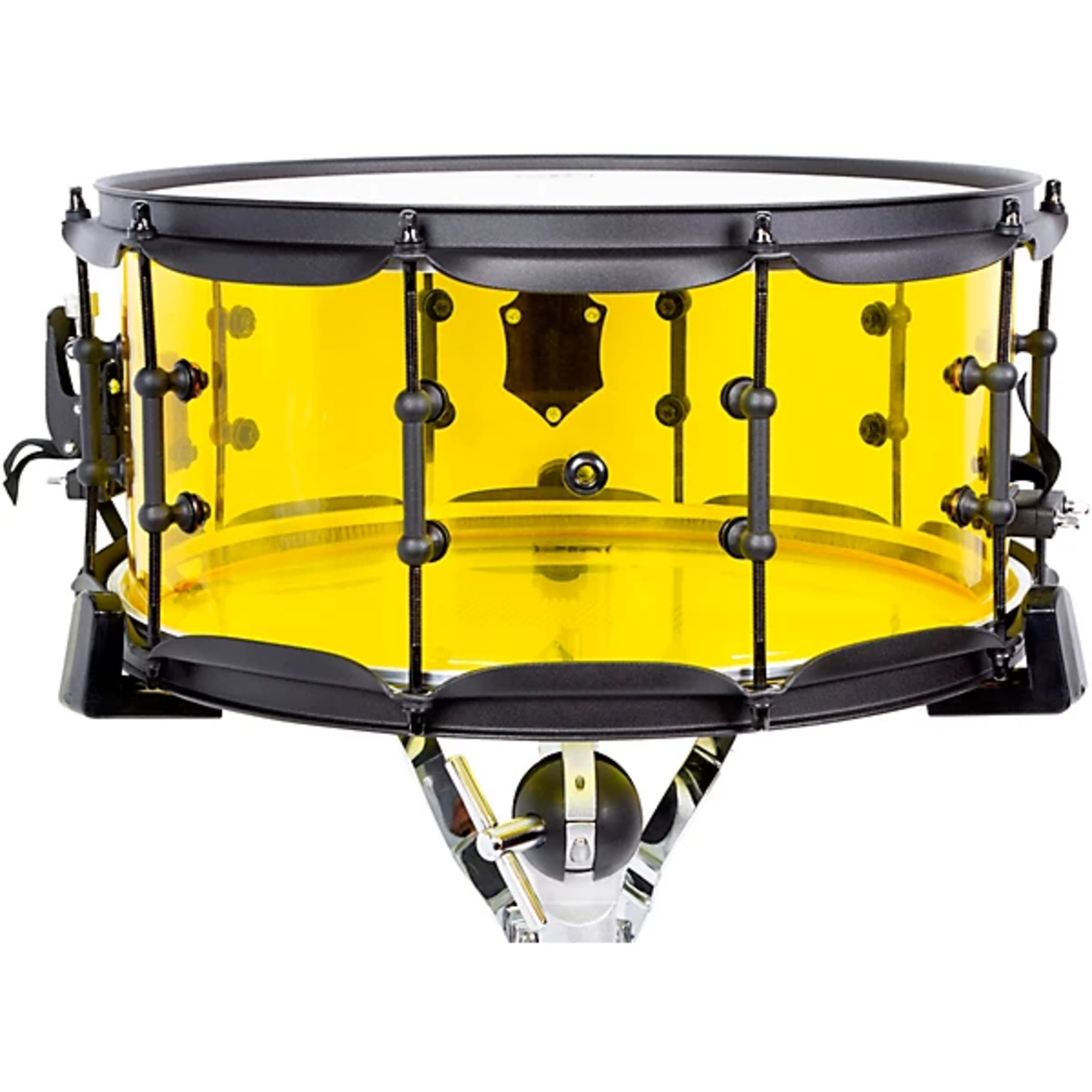 SJC SJC Josh Dun Signature Series 6.5 x 14" Yellow Acrylic Torch Snare Drum, Black HW