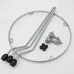 Worldmax WorldMax 15" Floor Tom Cradle Support System (Chrome)