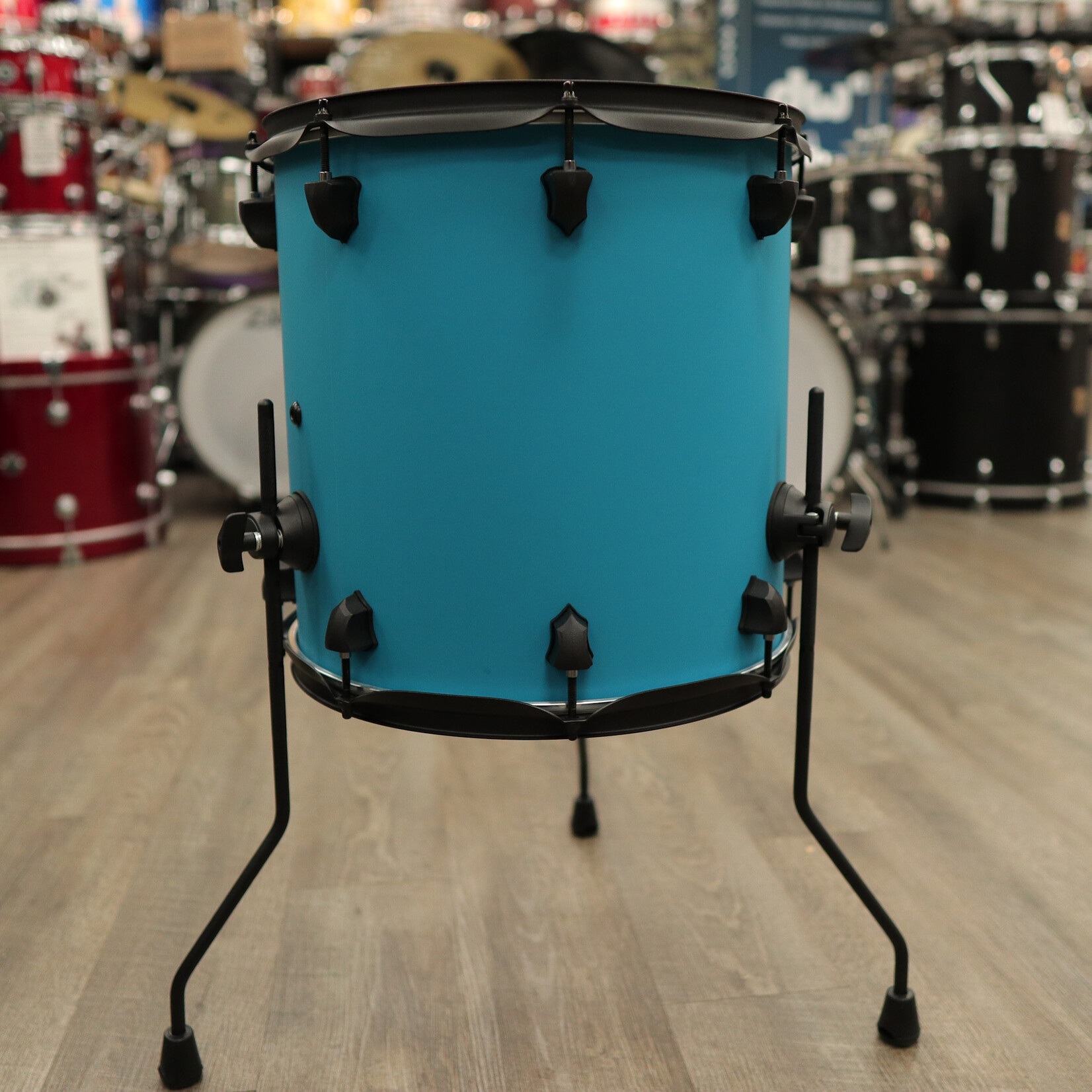 SJC SJC Custom Drums Pathfinder Series 14x14" Floor Tom (Caribbean Blue)