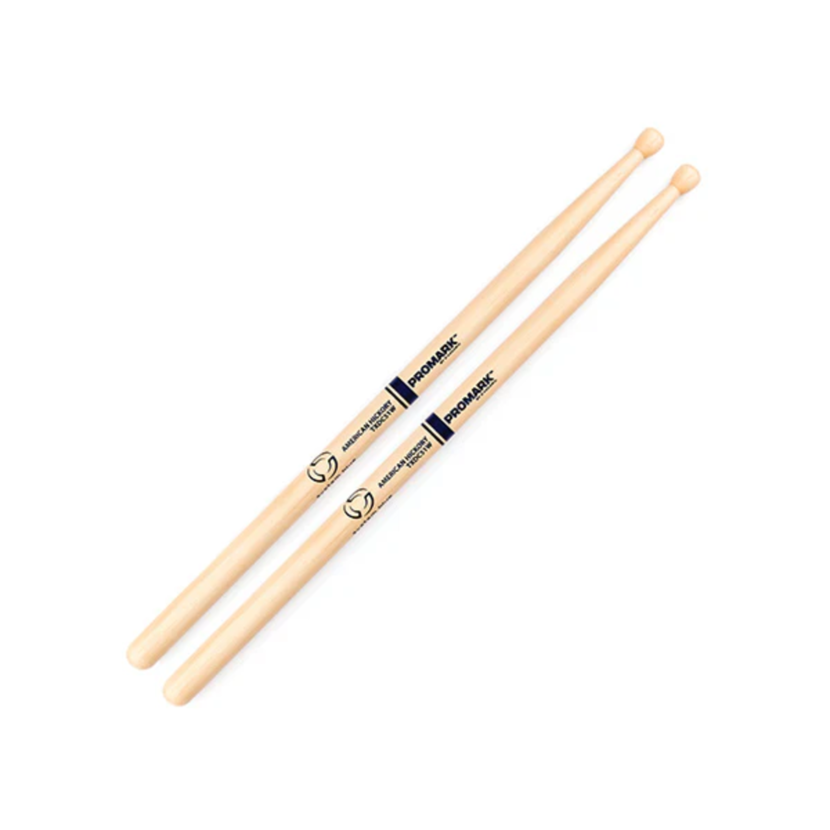 Promark Promark System Blue DC51 Hickory Drumstick. Wood Tip TXDC51W