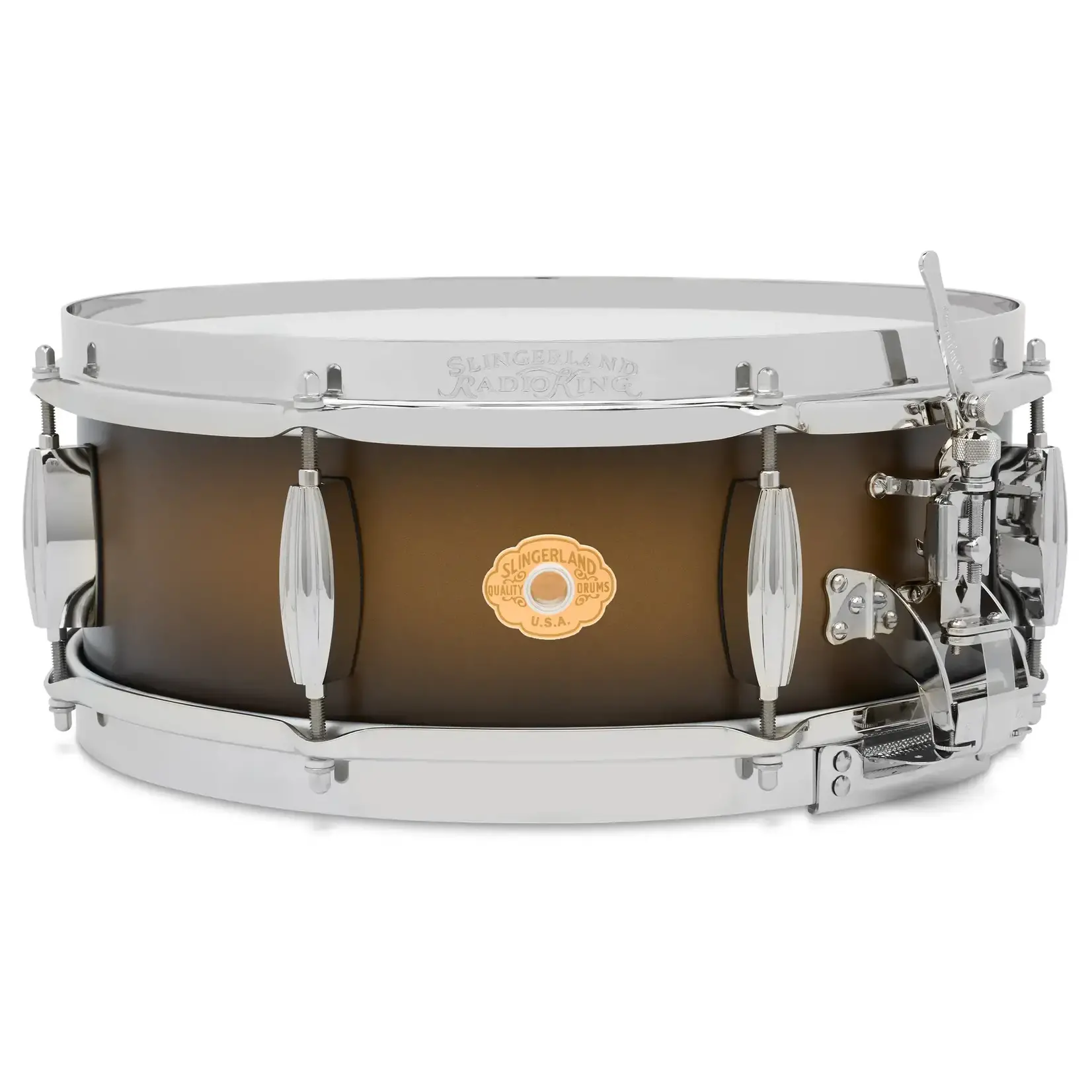 Slingerland Slingerland Radio King Limited Edition 5x14" Snare Drum (Black/Gold Lacquer Burst w/ Nickel HW)