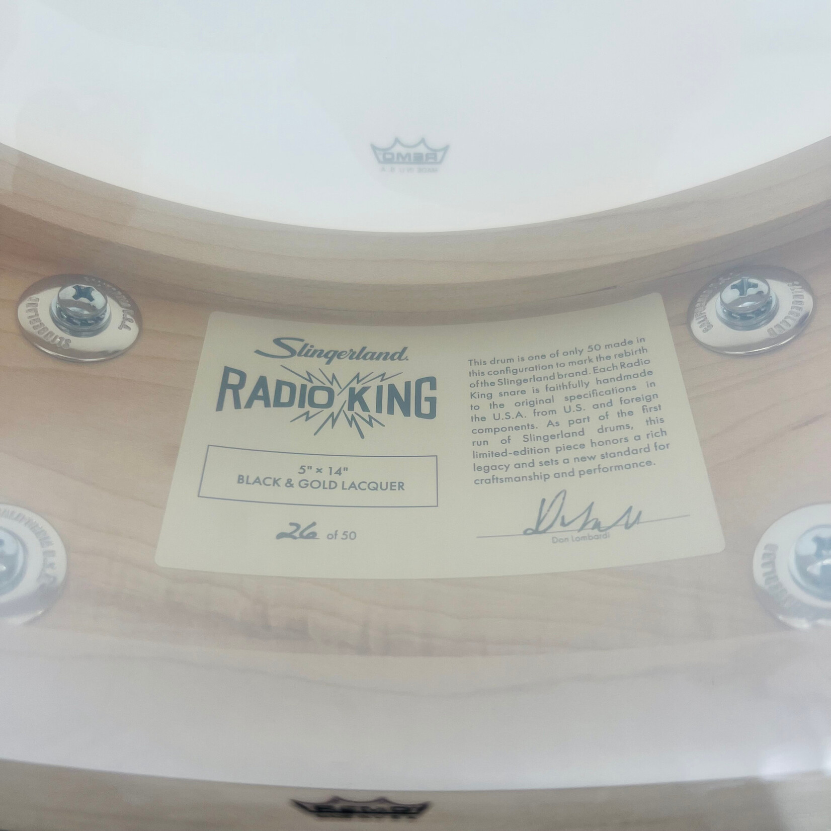 Slingerland Radio King Limited Edition 5x14 Slingerland Radio King Limited Edition 5x14