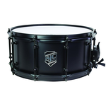 SJC SJC 6.5 x 14" Alpha Steel Black Snare (Flat Black with Flat Black HW) ALBK226514TCH