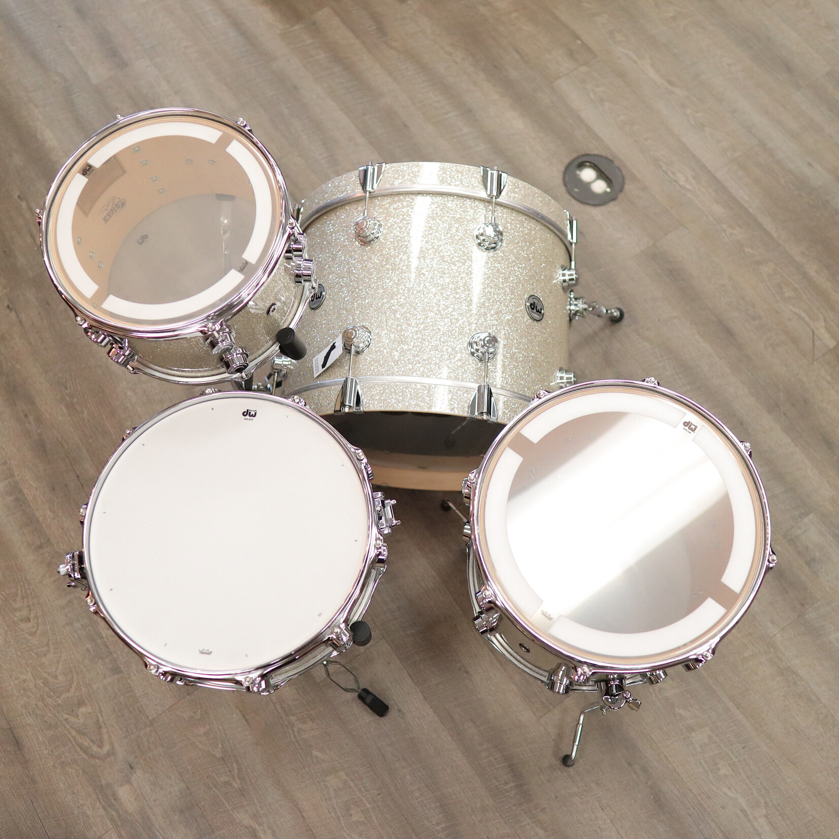 DW DW Collector's Series "333" Maple 3-Piece Shell Pack 20/12/14" (Broken Glass w/ Chrome Hardware)