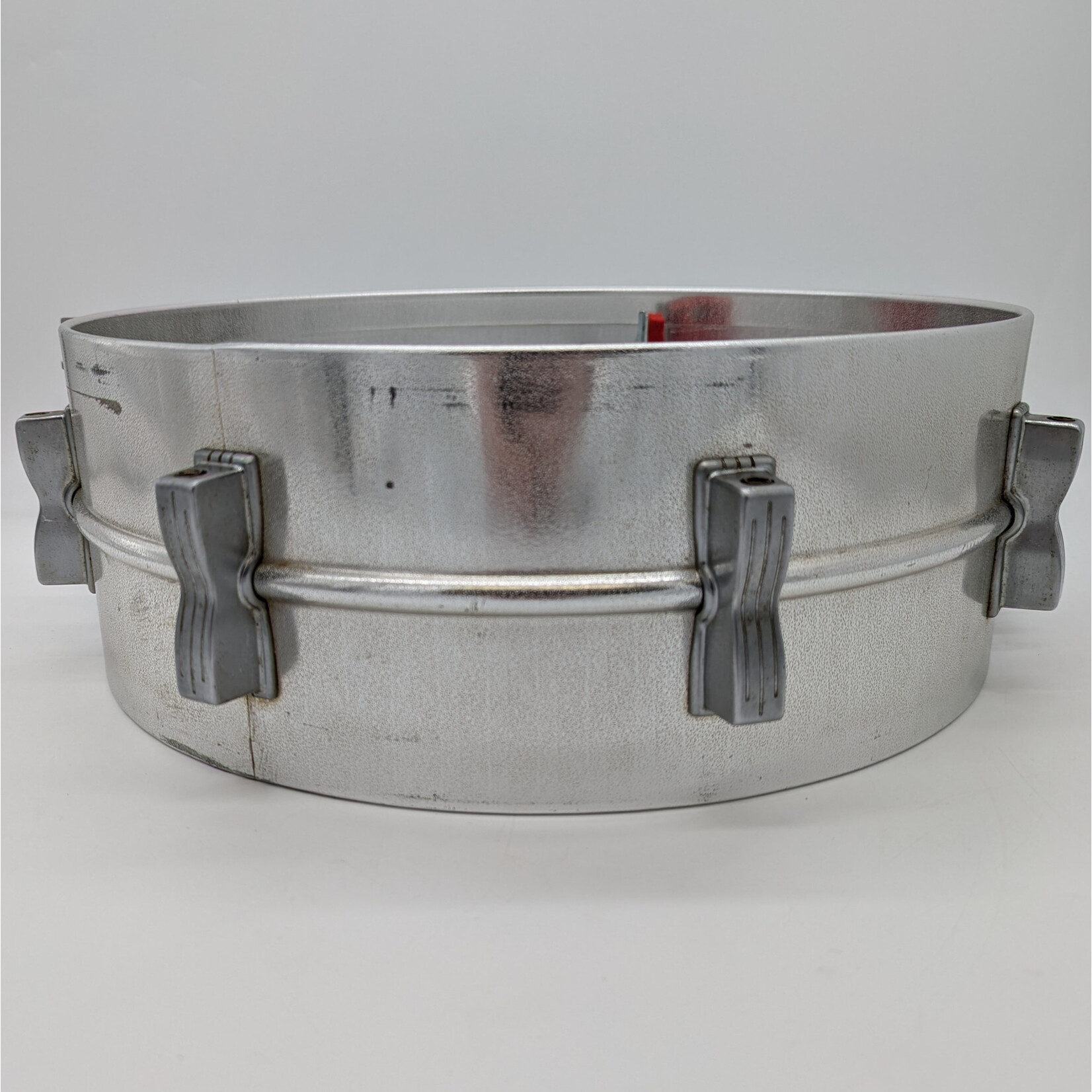 Ludwig 1962-1963 Ludwig Prototype Acrolite 8-Lug 5x14" Snare Drum Shell Pre-Serial (Textured Aluminum w/ Aluminum Lugs)