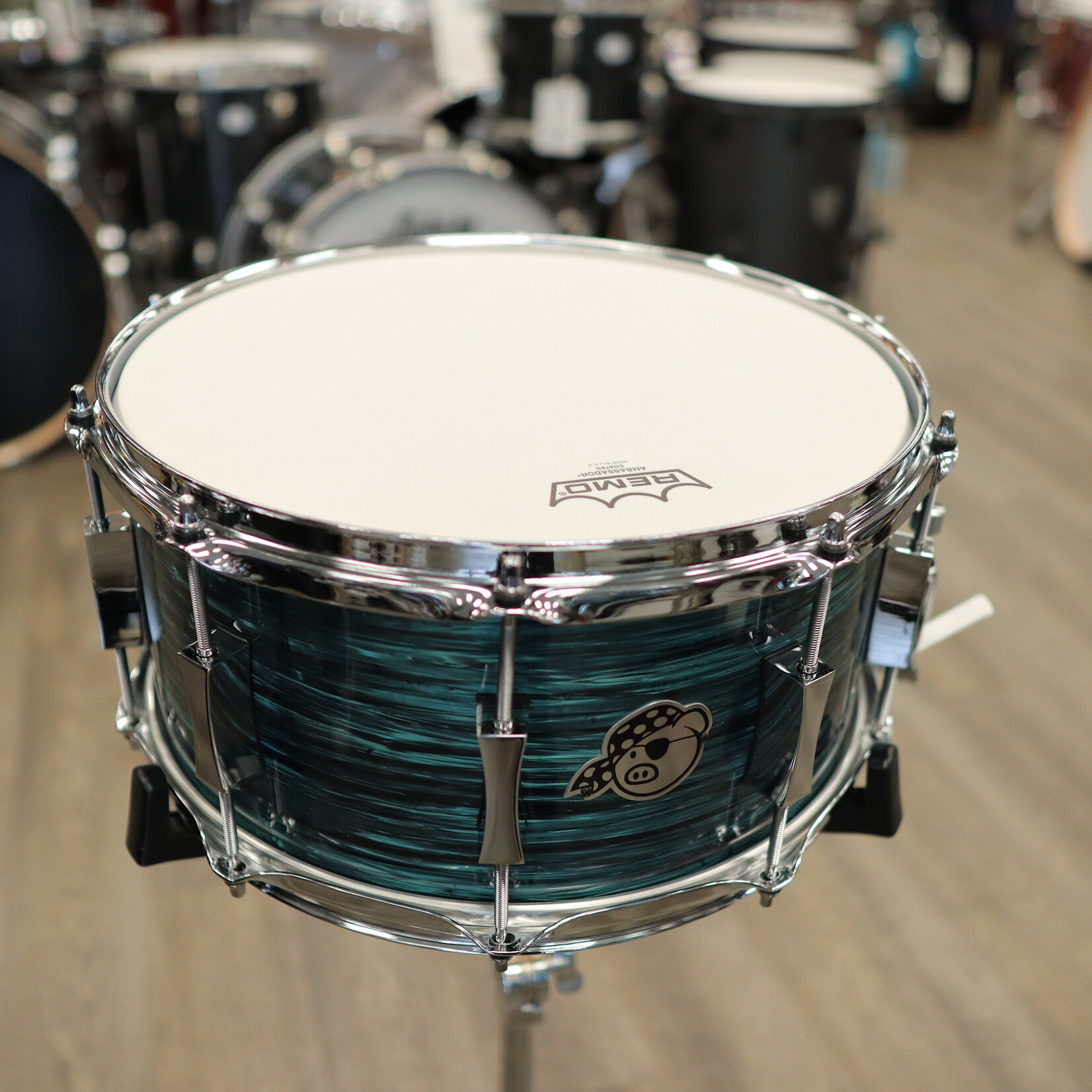 Pork Pie Pork Pie 7x14" Maple Snare Drum (Teal Oyster)