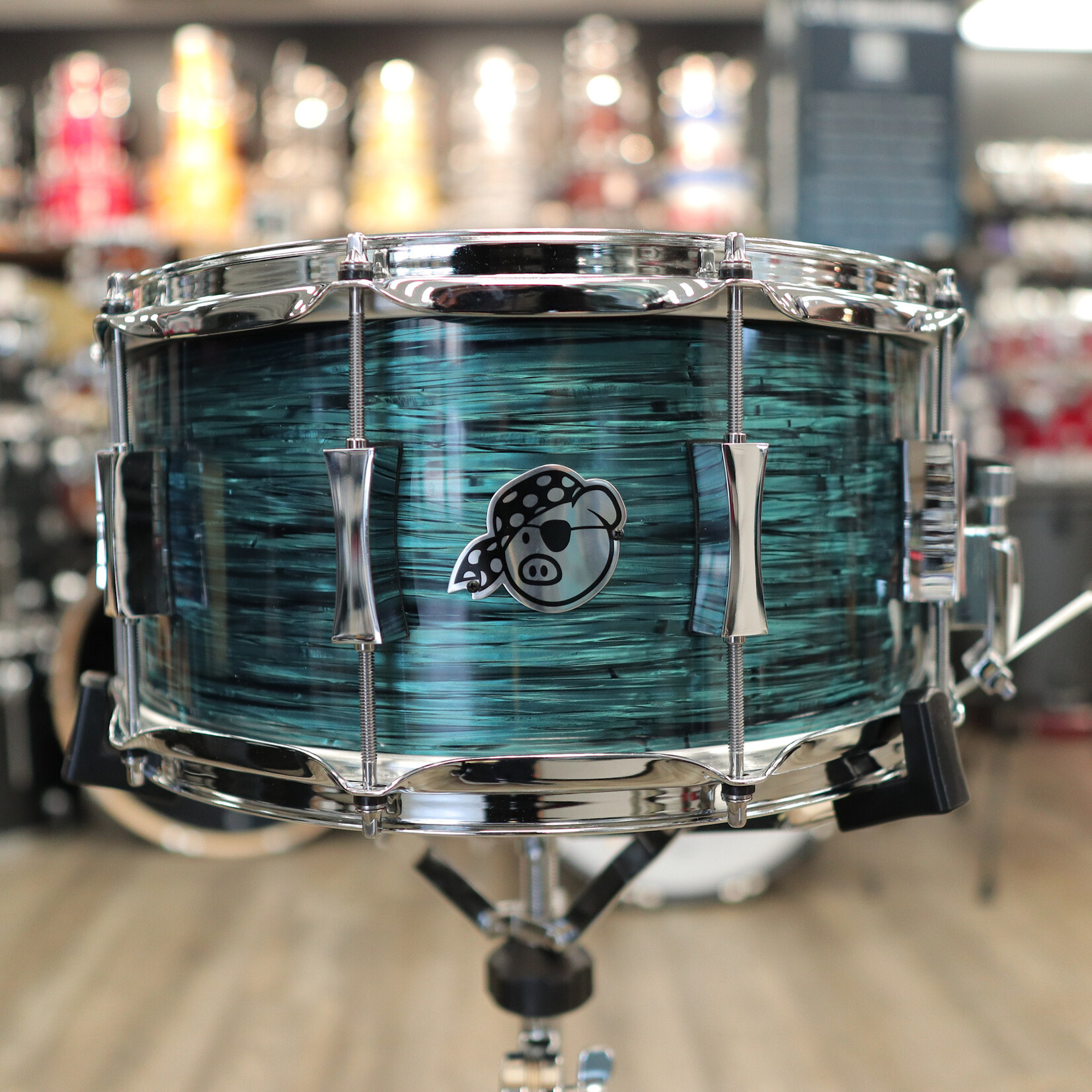 Pork Pie Pork Pie 7x14" Maple Snare Drum (Teal Oyster)