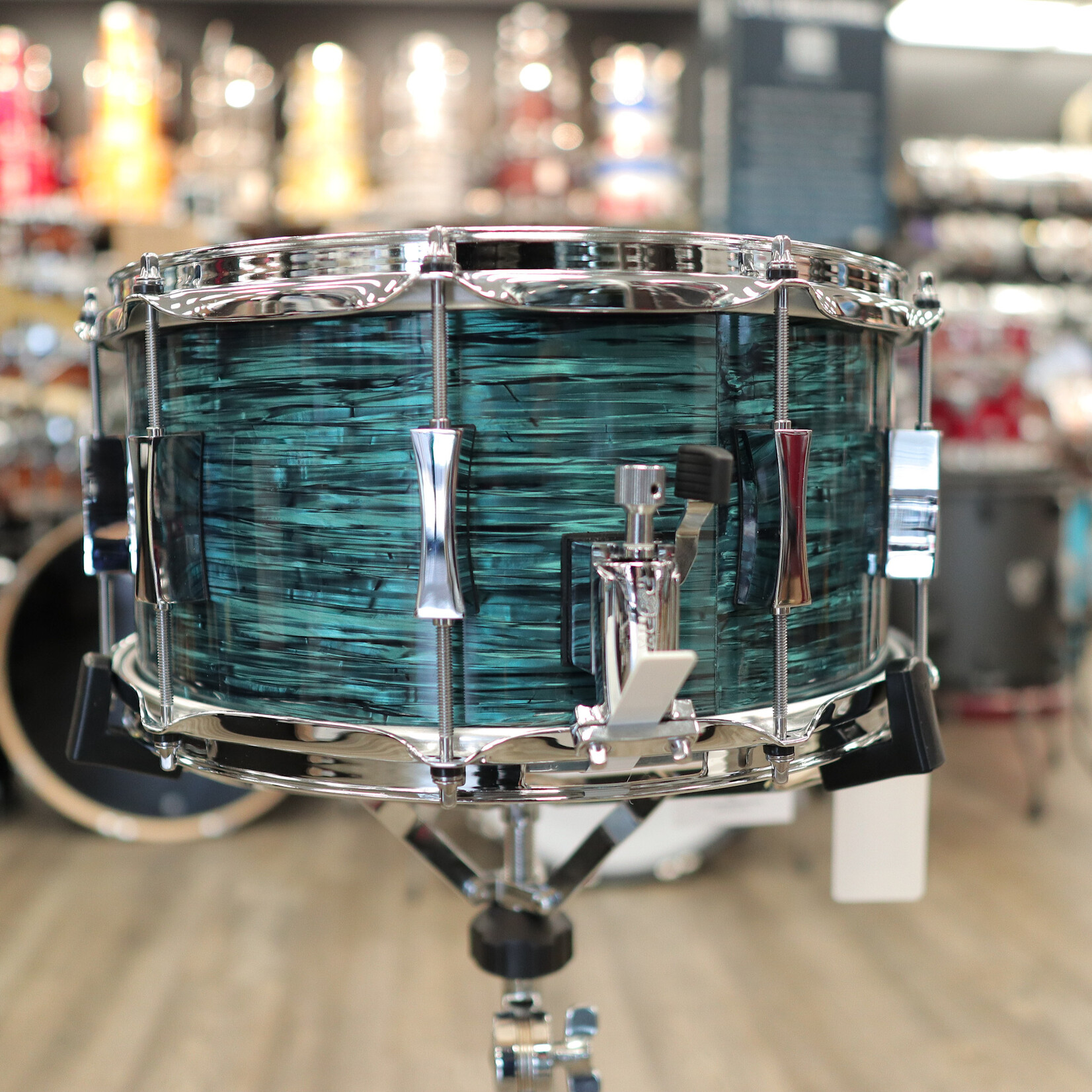 Pork Pie Pork Pie 7x14" Maple Snare Drum (Teal Oyster)