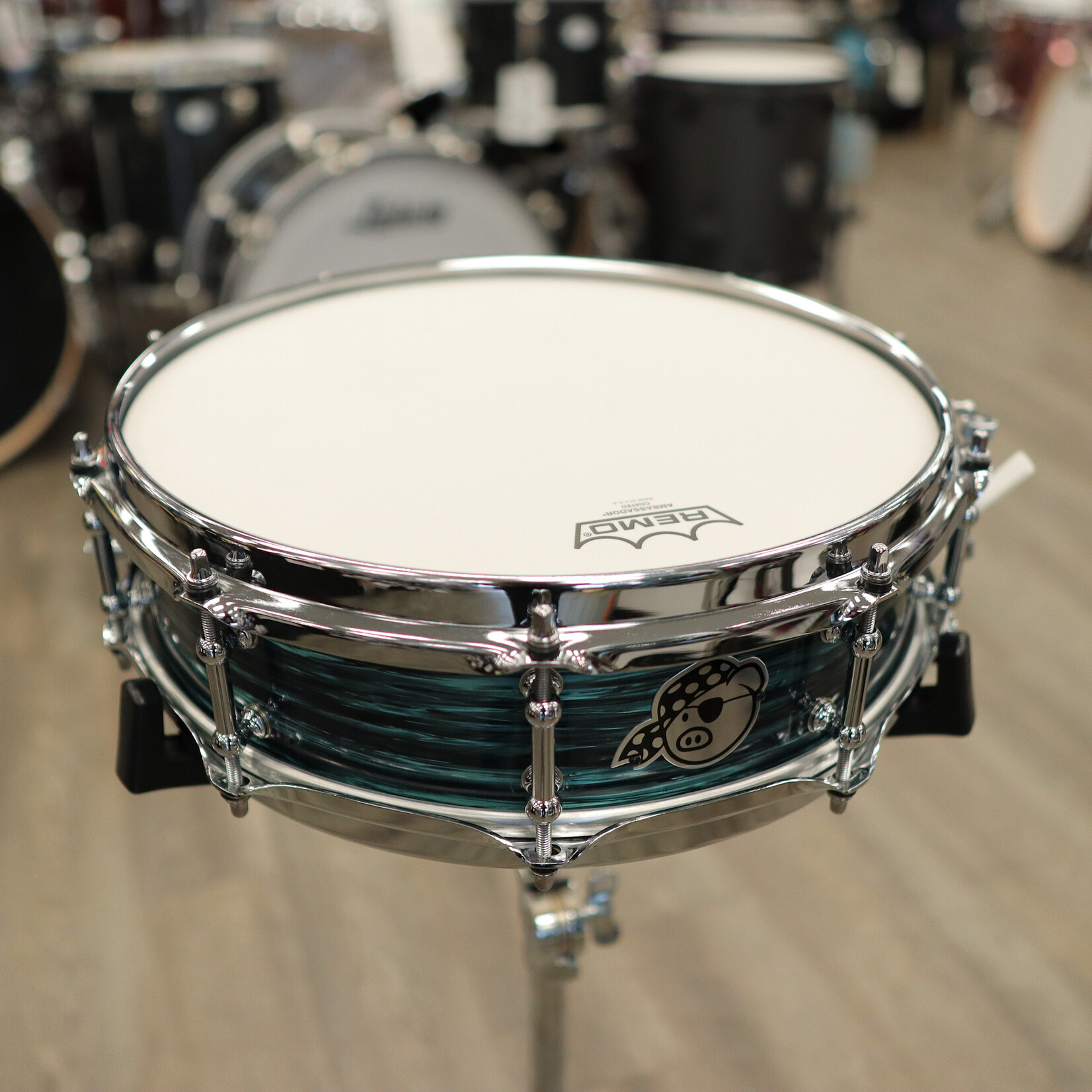 Pork Pie Pork Pie 4x14" Maple Snare Drum (Teal Oyster)