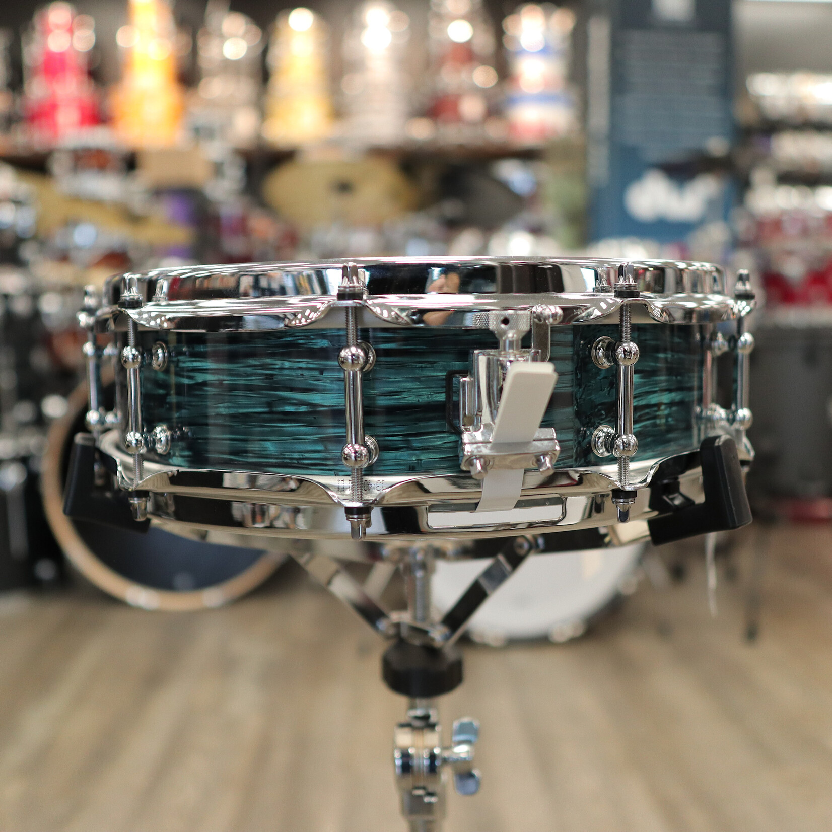 Pork Pie Pork Pie 4x14" Maple Snare Drum (Teal Oyster)