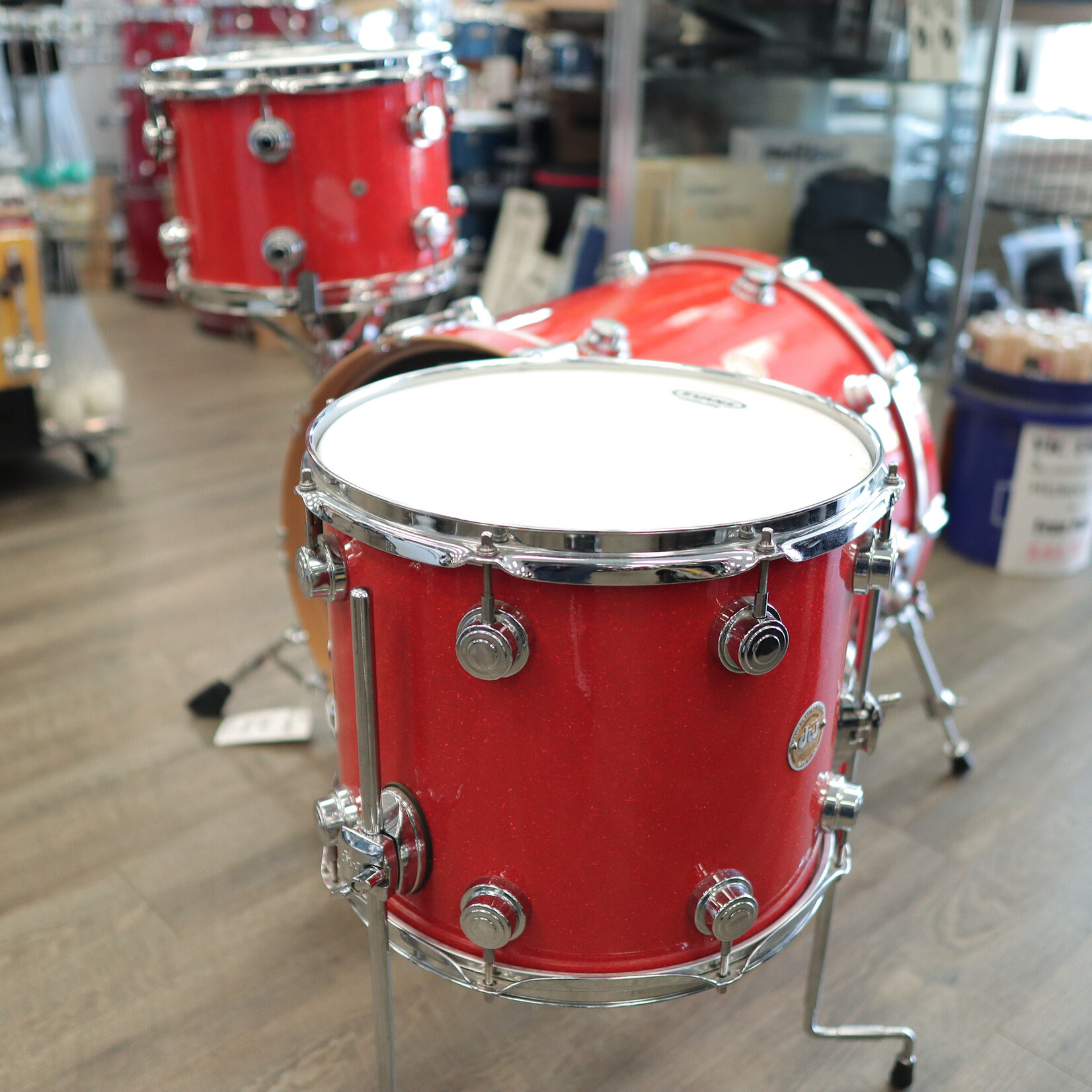 DW 2004 DW Collector's Series Maple 3-PC Shell Pack 12/14/22 (Tangerine Sparkle)