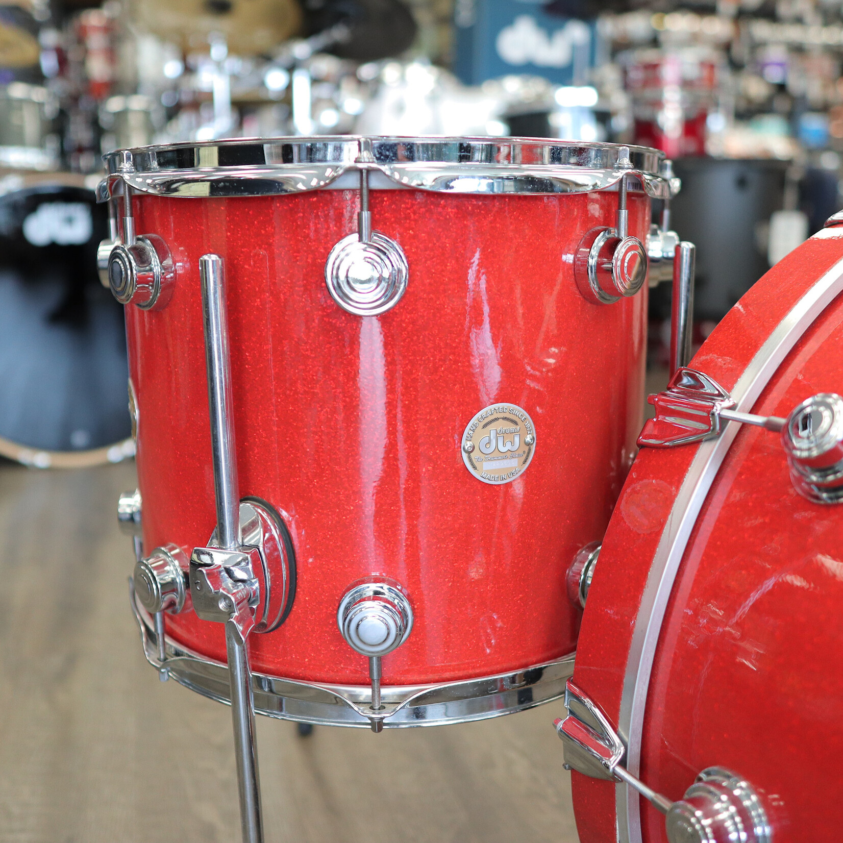 DW 2004 DW Collector's Series Maple 3-PC Shell Pack 12/14/22 (Tangerine Sparkle)