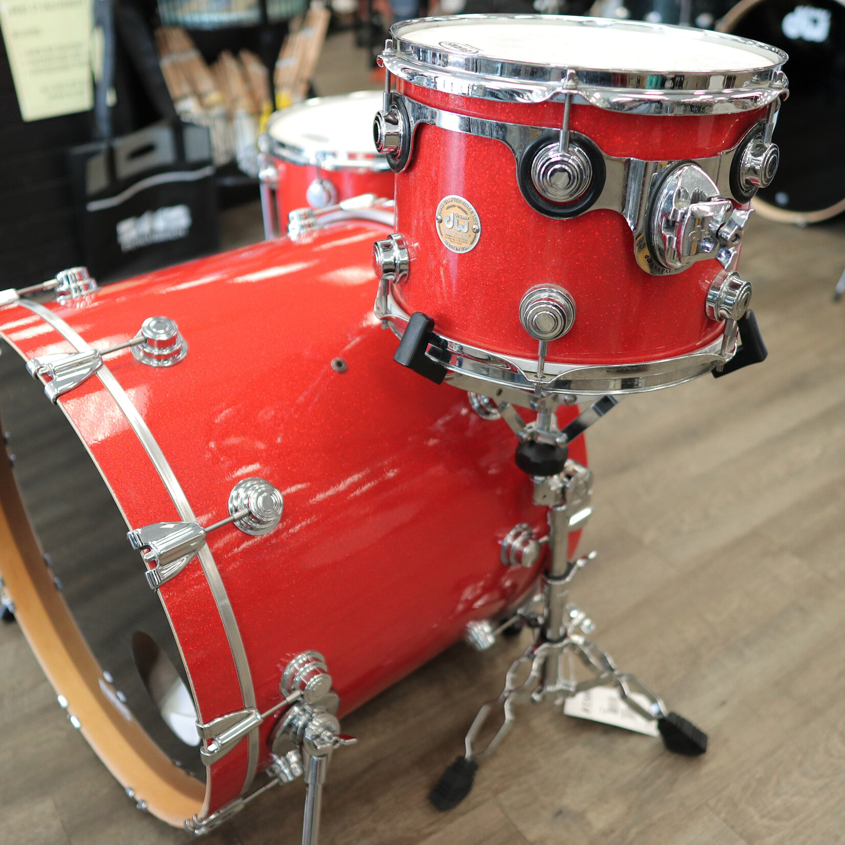 DW 2004 DW Collector's Series Maple 3-PC Shell Pack 12/14/22 (Tangerine Sparkle)