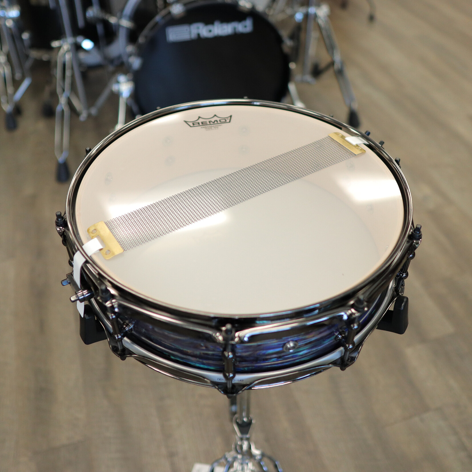 Pork Pie Pork Pie 4x14" Snare Drum (Blue Oyster w/ Black Nickel HW)
