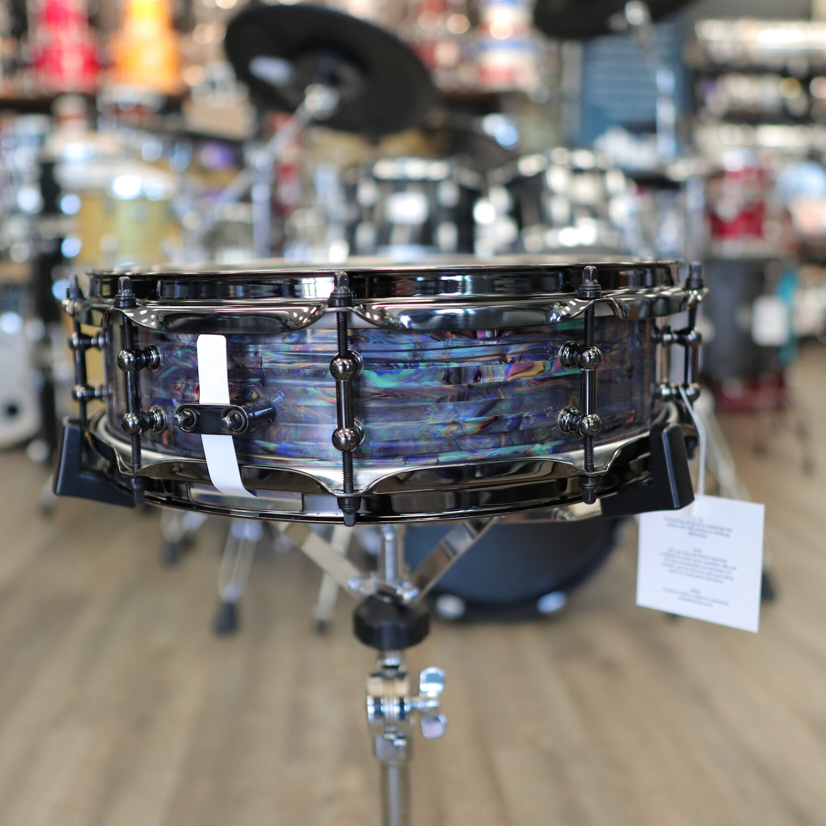 Pork Pie Pork Pie 4x14" Snare Drum (Blue Oyster w/ Black Nickel HW)