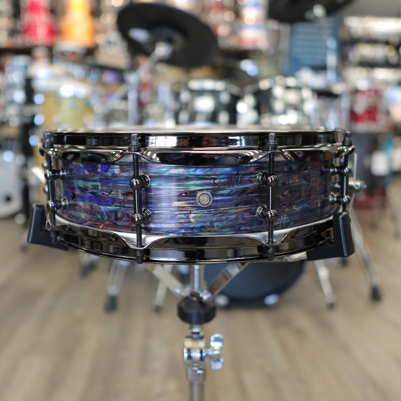 Pork Pie Pork Pie 4x14" Snare Drum (Blue Oyster w/ Black Nickel HW)