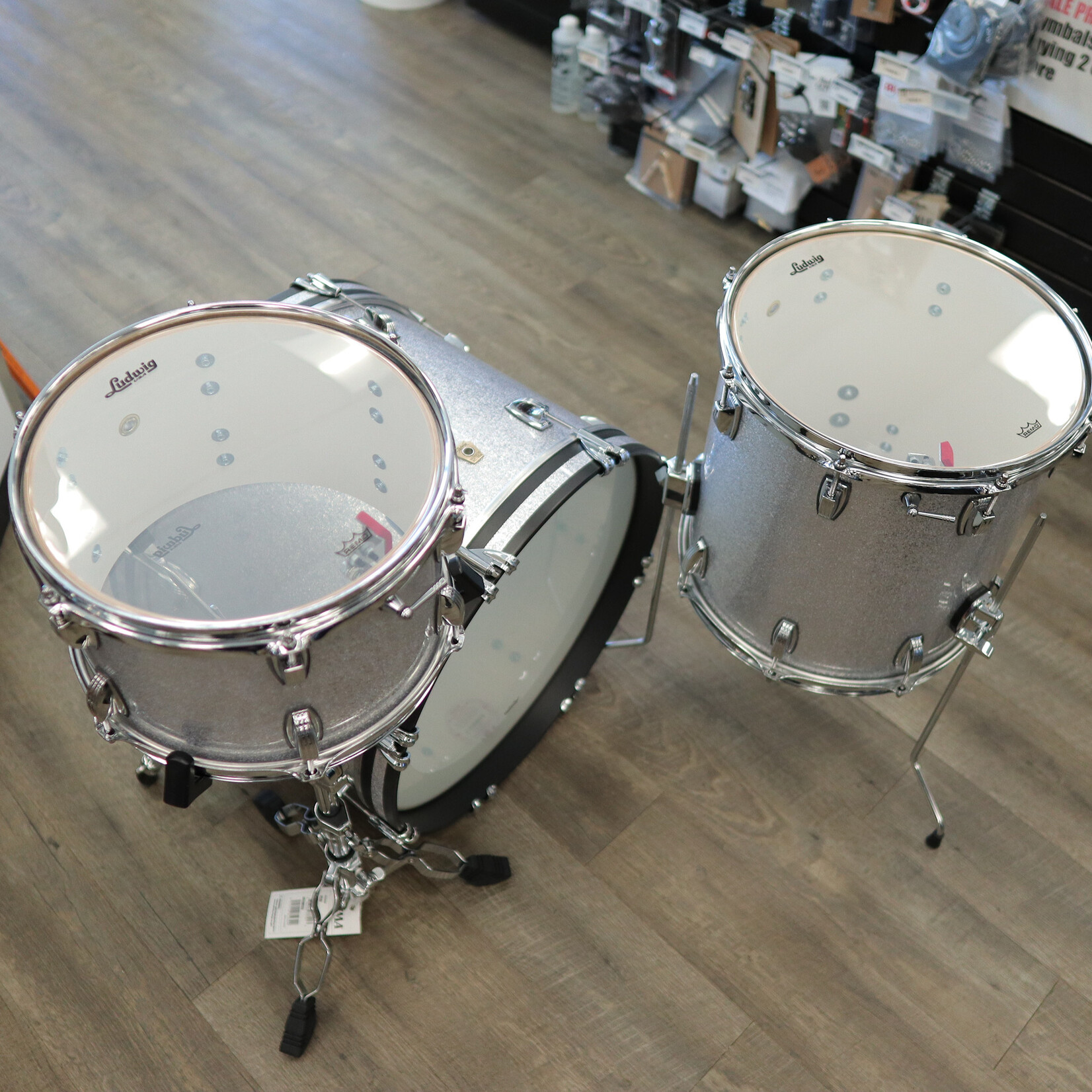 Ludwig Ludwig Classic Maple Custom Build 3-PC Shell Pack 12/14/20 (Silver Sparkle w/ Resa-Coat Interior)