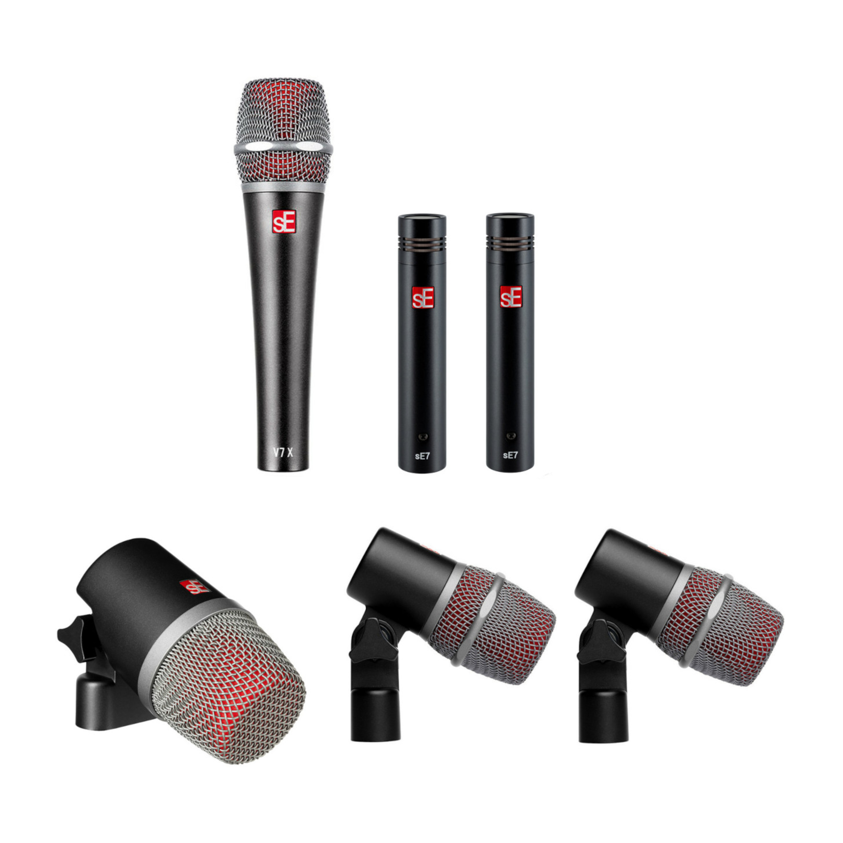sE Electronics sE Electronics V Pack Club Standard 6-pc. Drum Microphone Pack