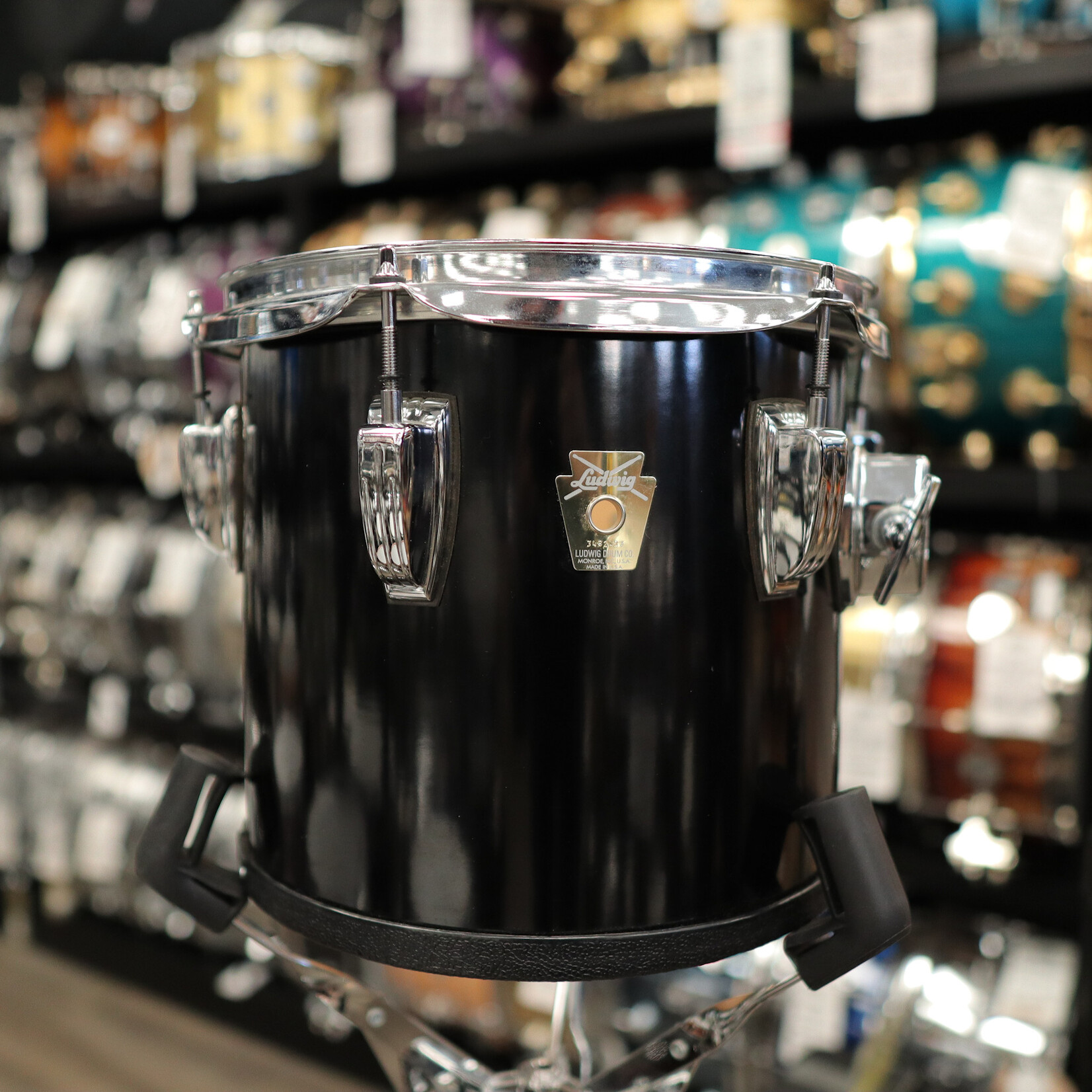 Ludwig 1988-1998 Ludwig 9x10" Super Classic Concert Tom (Rock Onyx Wrap)