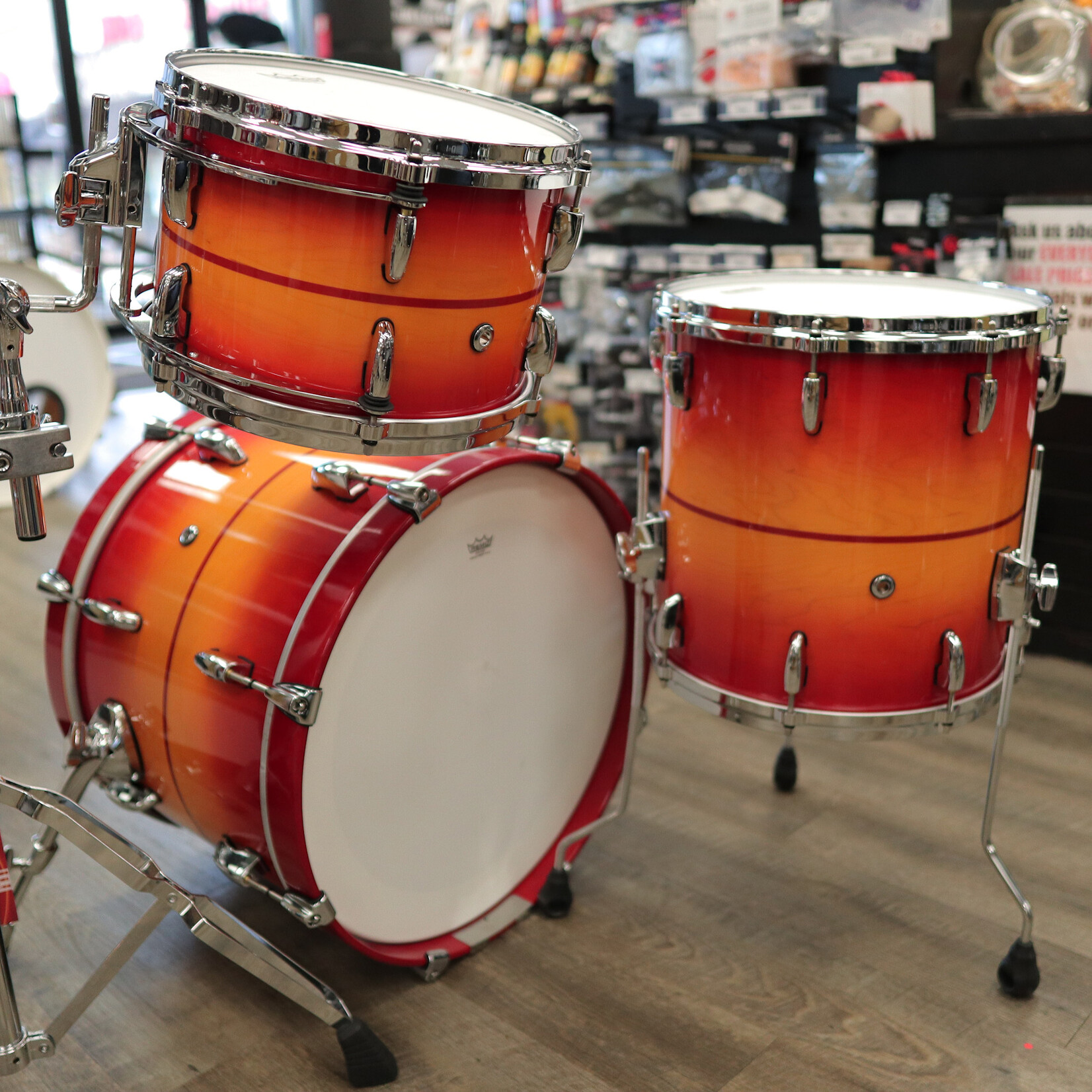 Pearl B-Stock Pearl MMG Masters Maple/Gum 3-Piece Shell Pack 12/14/20 (#857 Sunburst Redstripe)