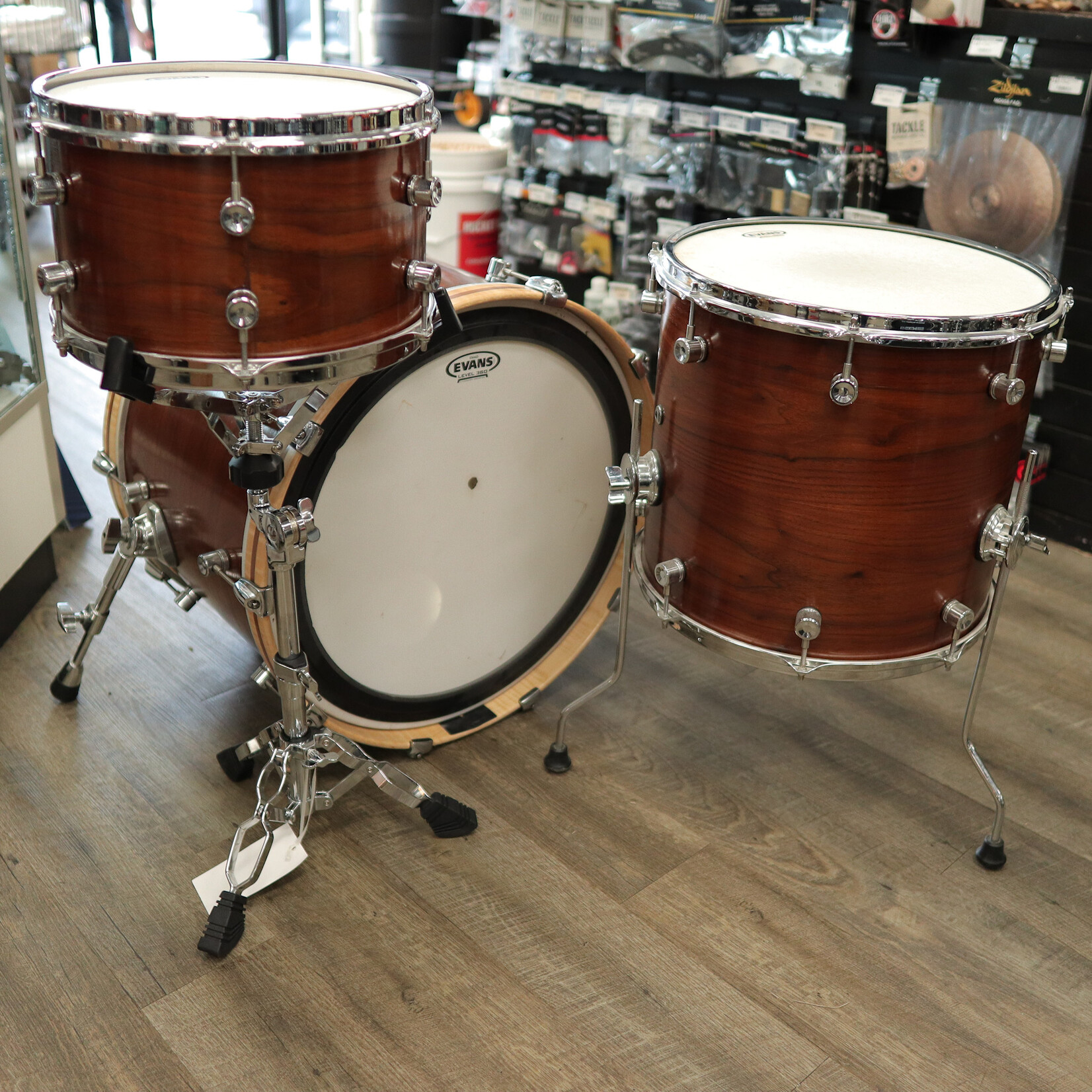 Doc Sweeney Drums Pre-Owned Doc Sweeney Drums Walnut #One 3-Piece Steambent - Black Walnut Shell Pack 13/16/22