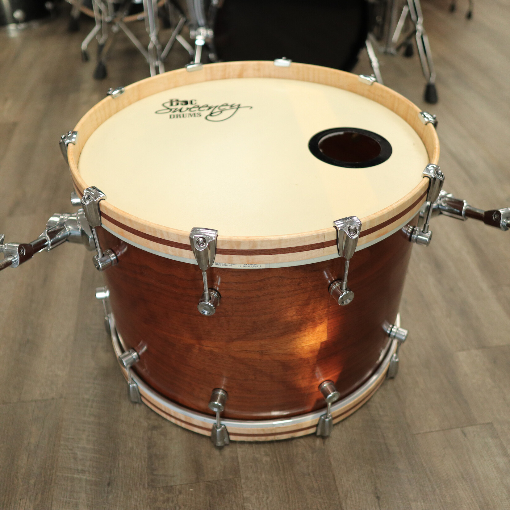 Doc Sweeney Drums Pre-Owned Doc Sweeney Drums Walnut #One 3-Piece Steambent - Black Walnut Shell Pack 13/16/22