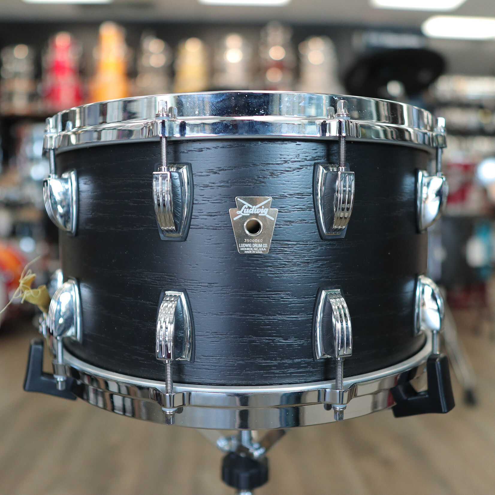 Ludwig Used Ludwig Classic Maple 8x14" Snare Drum w/ Die-Cast Hoops (Night Oak)