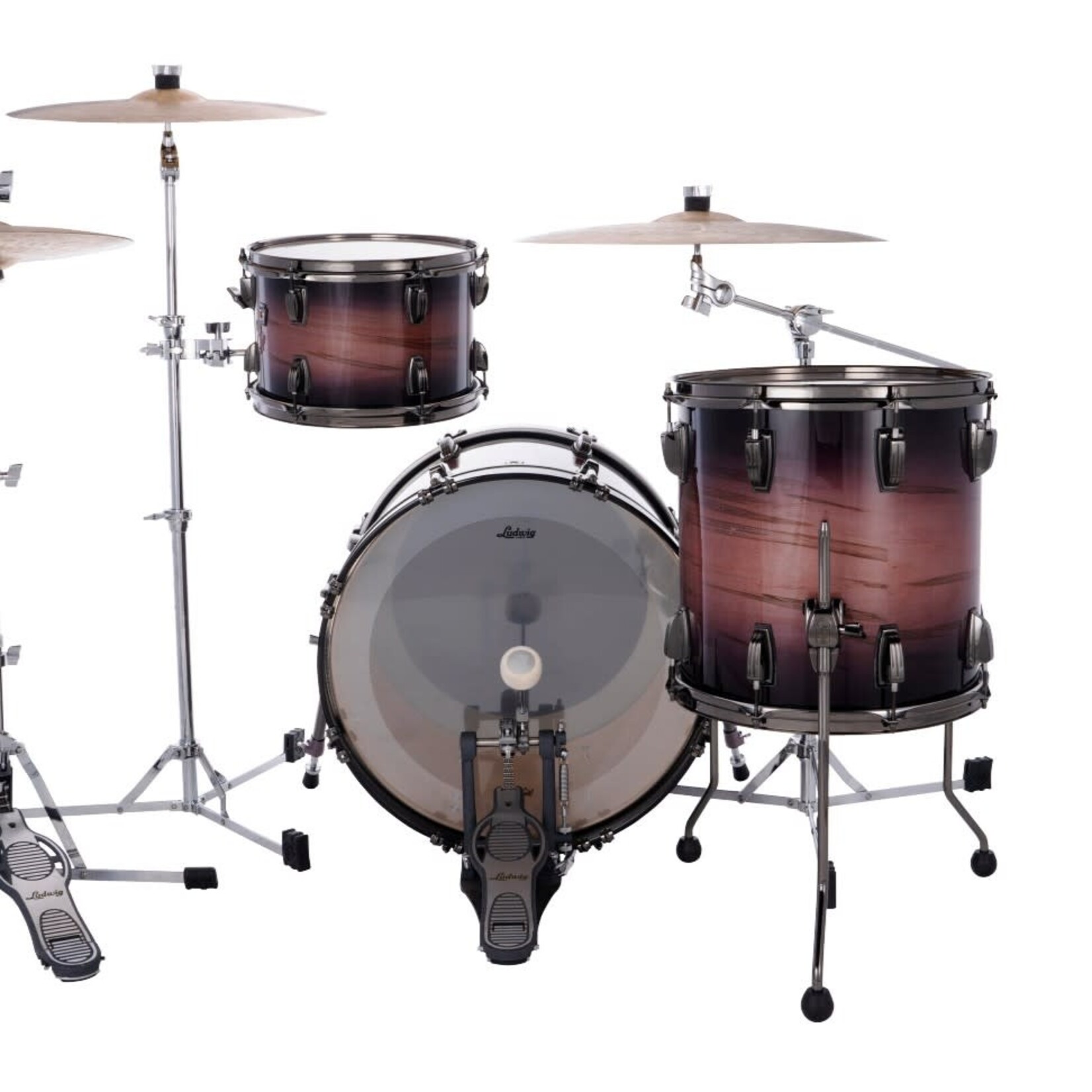 Ludwig Ludwig Exotic Select - Ambrosia Maple Downbeat 3-Pc Shell Pack 12/14/20 (Amethyst Burst)