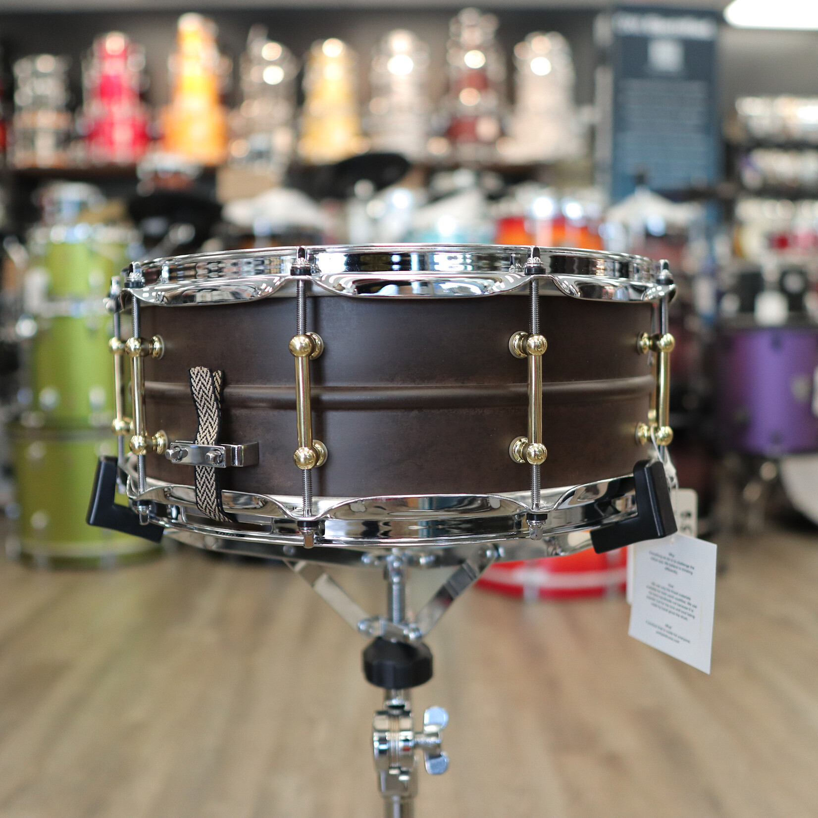 Pork Pie Pork Pie 5.5x14" Seamless Steel Snare Drum with Brass Tube Lugs
