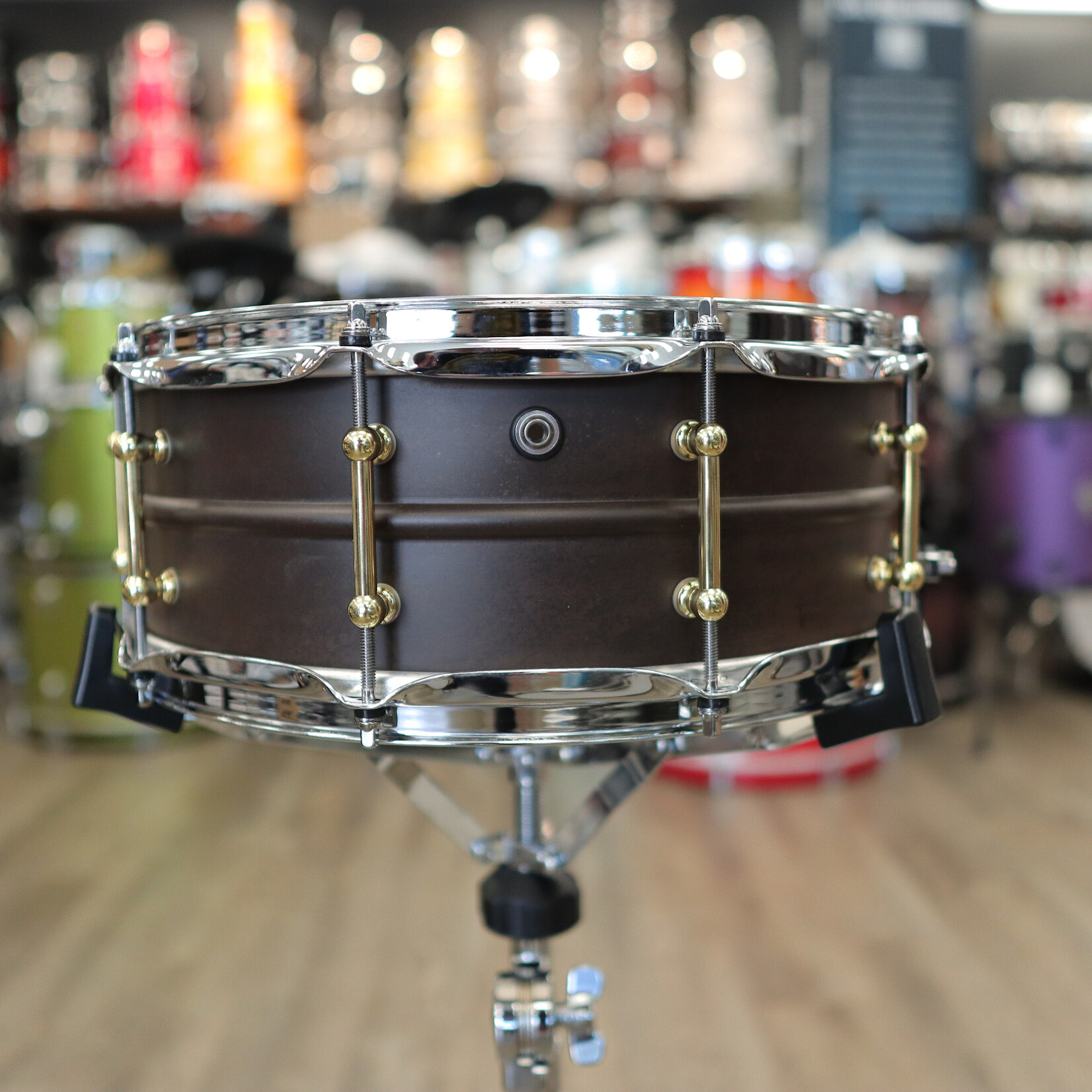 Pork Pie Pork Pie 5.5x14" Seamless Steel Snare Drum with Brass Tube Lugs