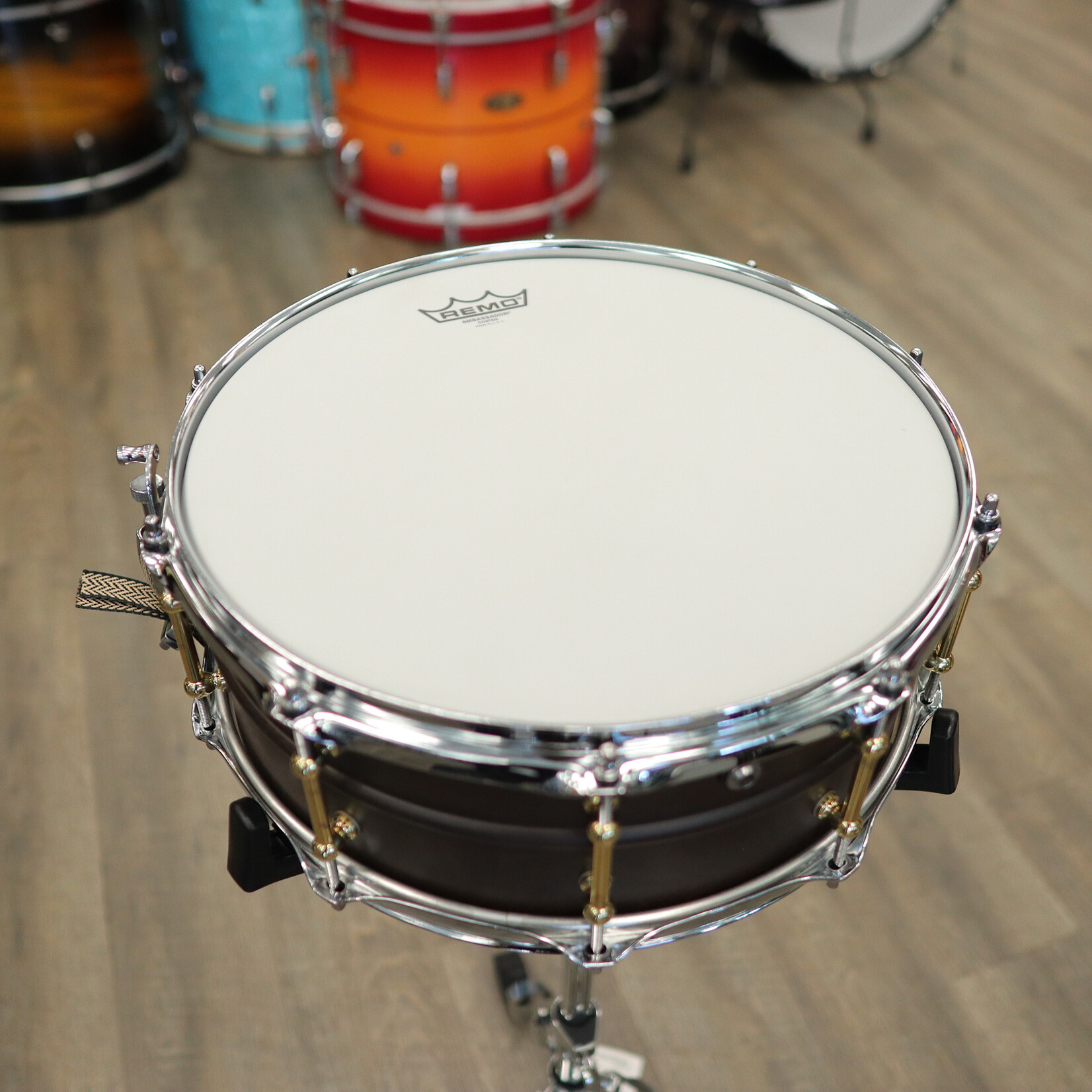 Pork Pie Pork Pie 5.5x14" Seamless Steel Snare Drum with Brass Tube Lugs